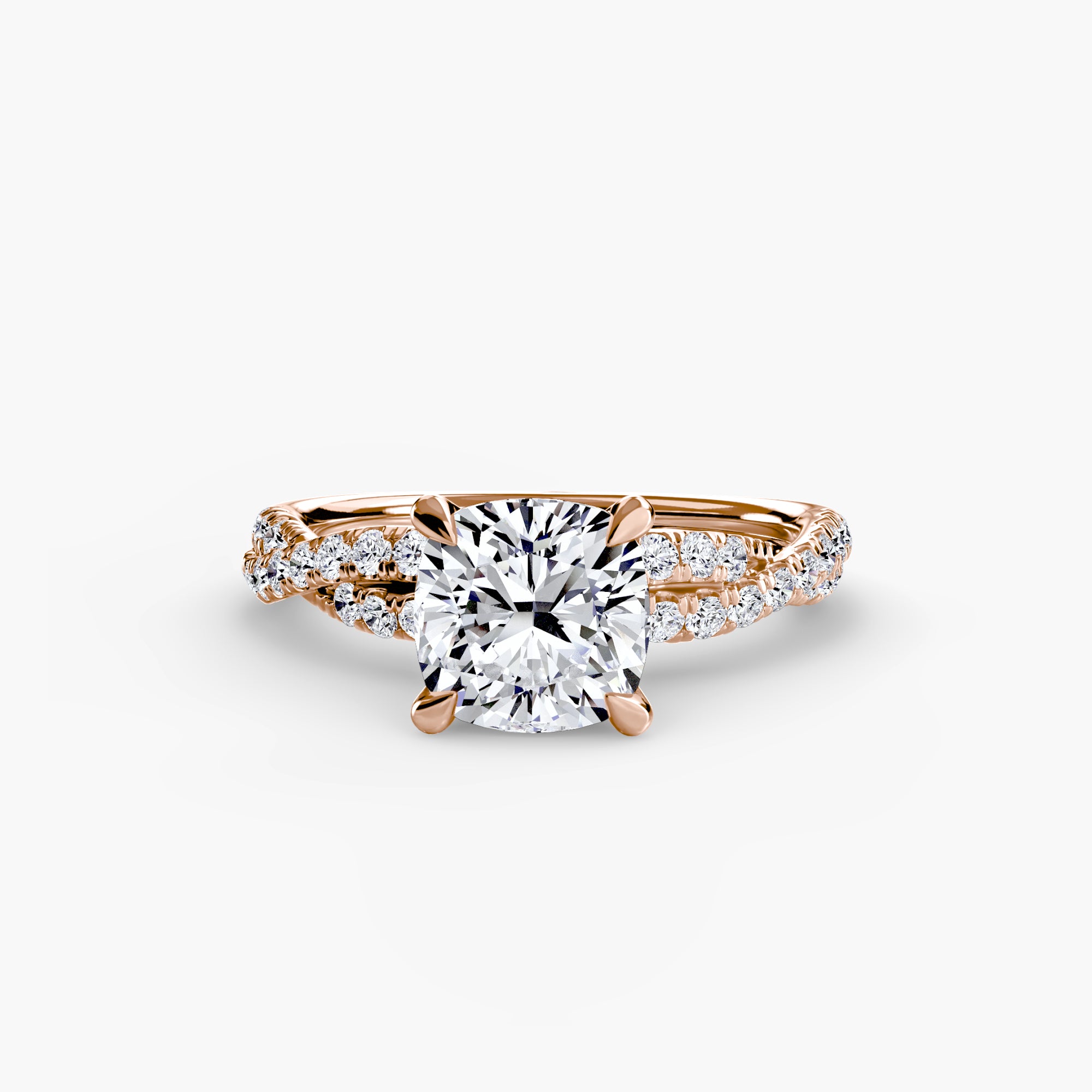Der Twisted Pavé Solitaire