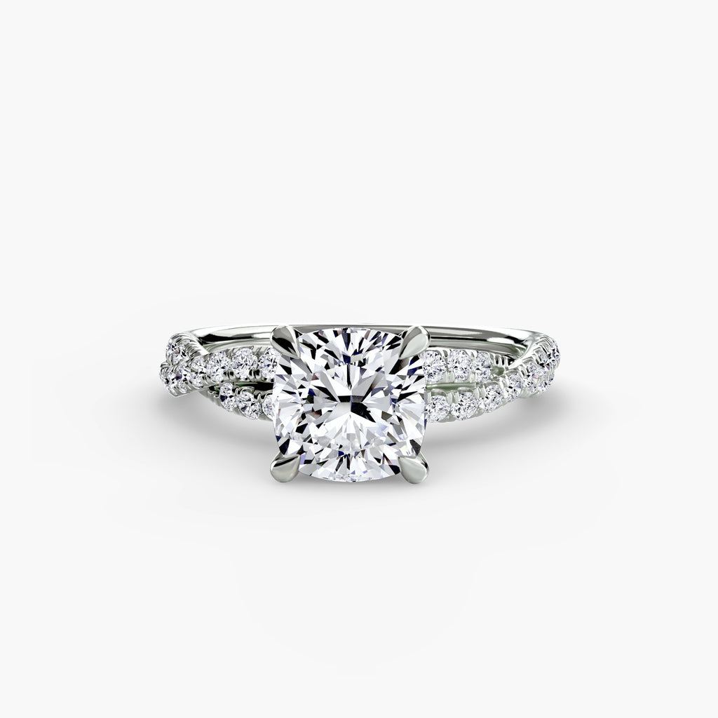 Der Twisted Pavé Solitaire