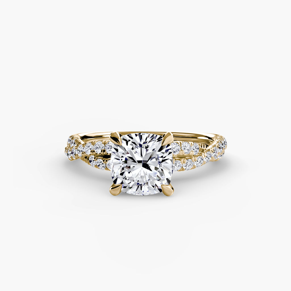 Der Twisted Pavé Solitaire