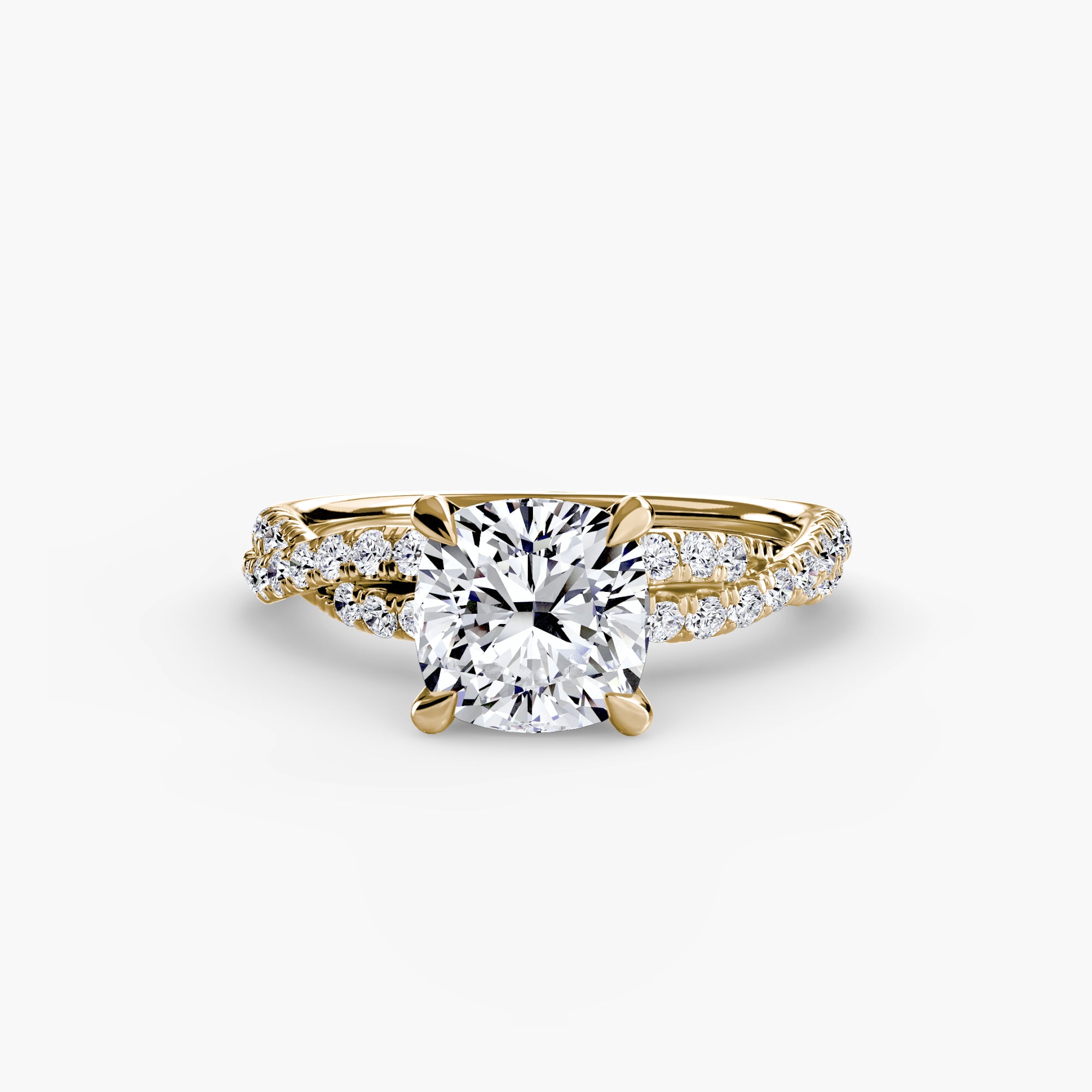 Der Twisted Pavé Solitaire