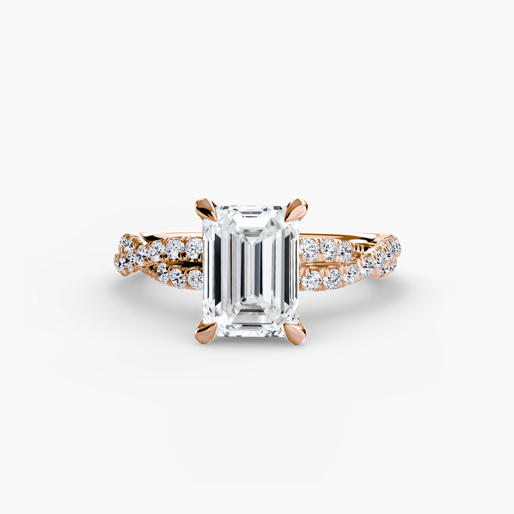 Der Twisted Pavé Solitaire