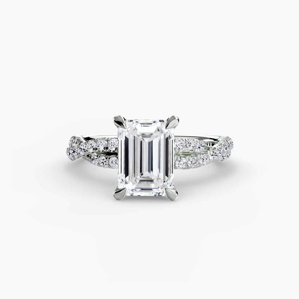 Der Twisted Pavé Solitaire