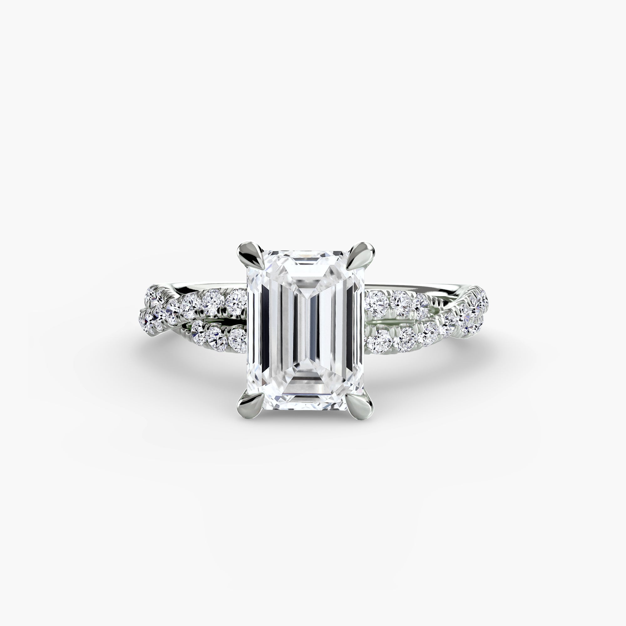 Der Twisted Pavé Solitaire