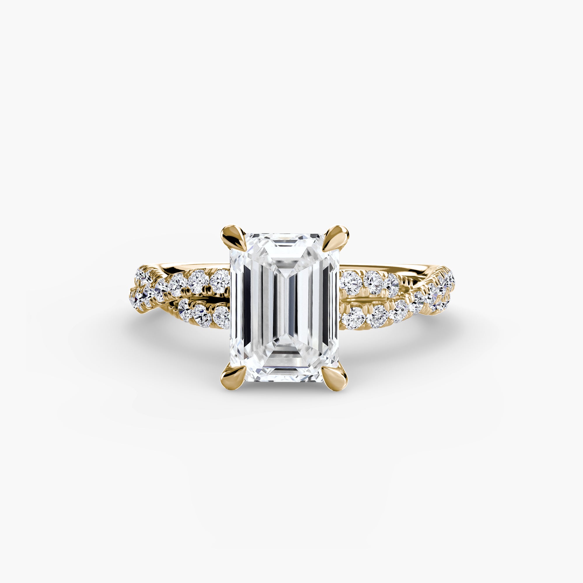 Der Twisted Pavé Solitaire