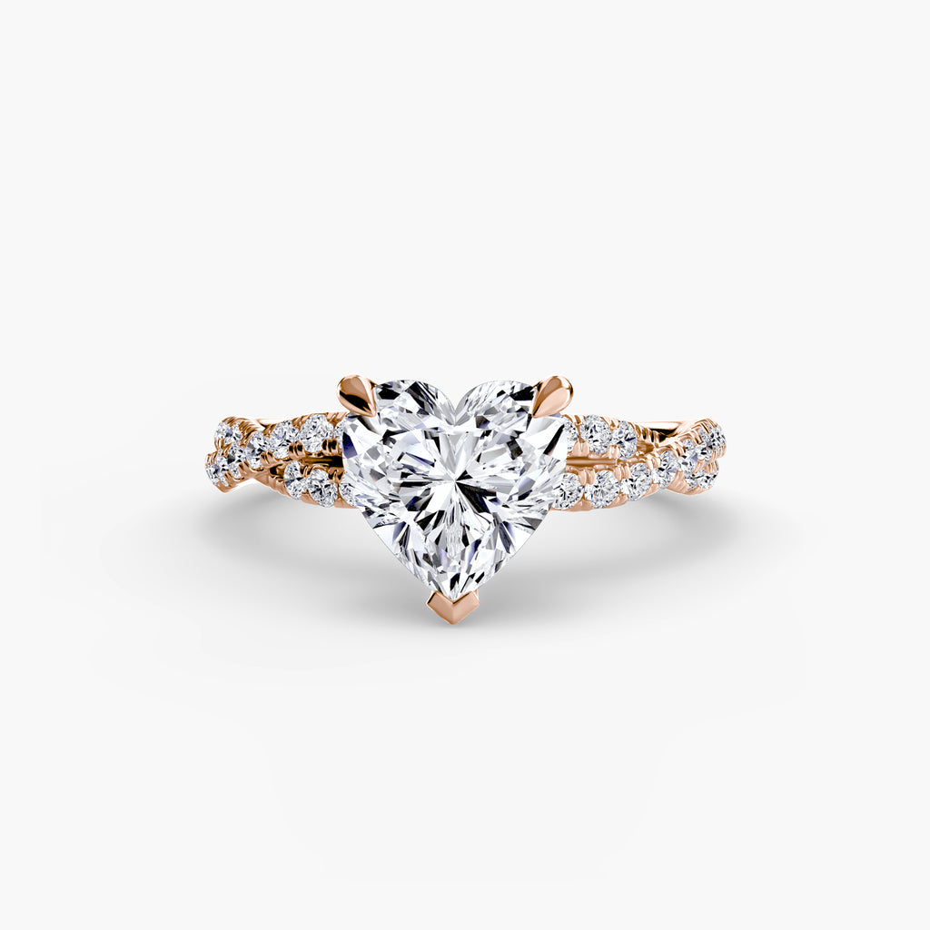 Der Twisted Pavé Solitaire