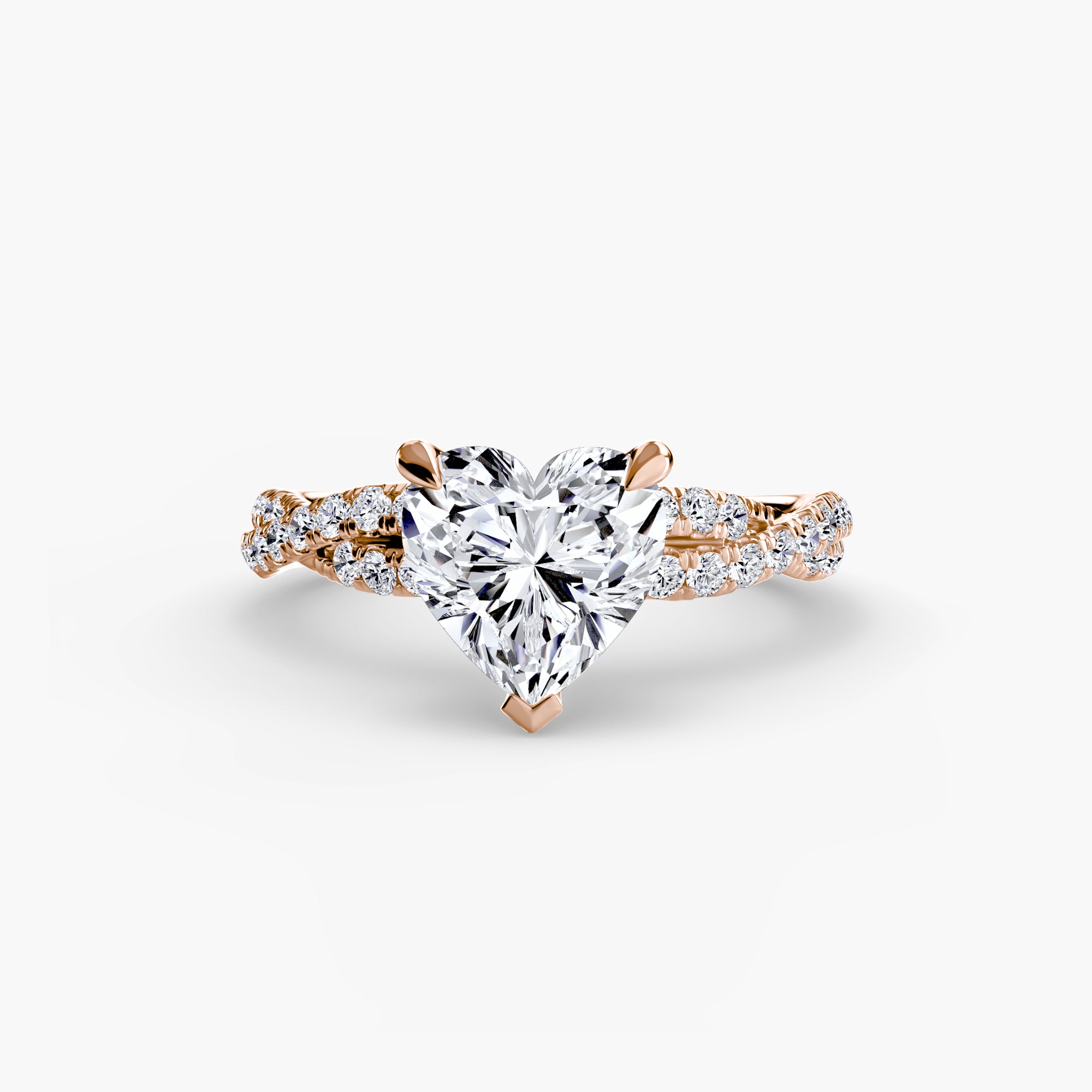 Der Twisted Pavé Solitaire