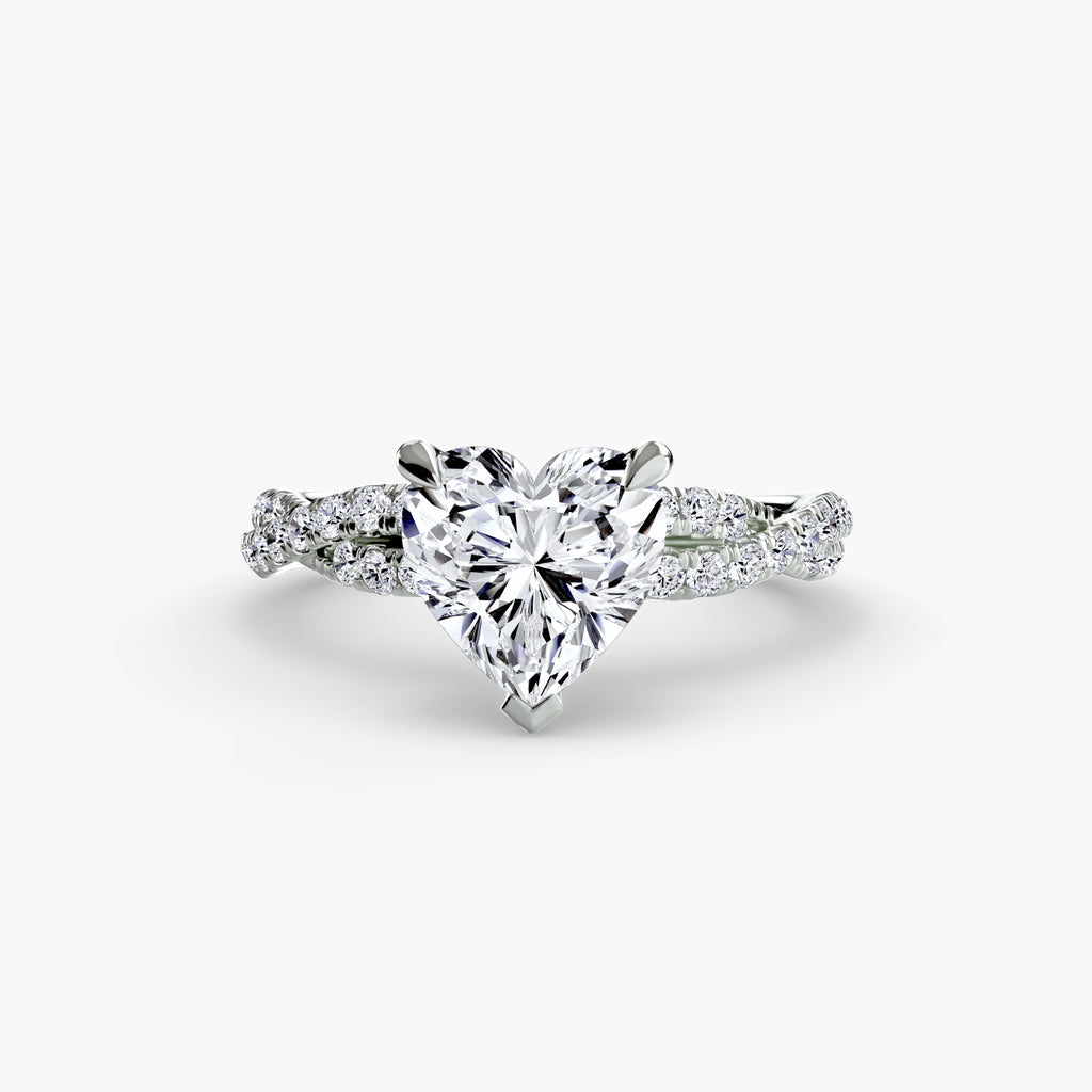 Der Twisted Pavé Solitaire