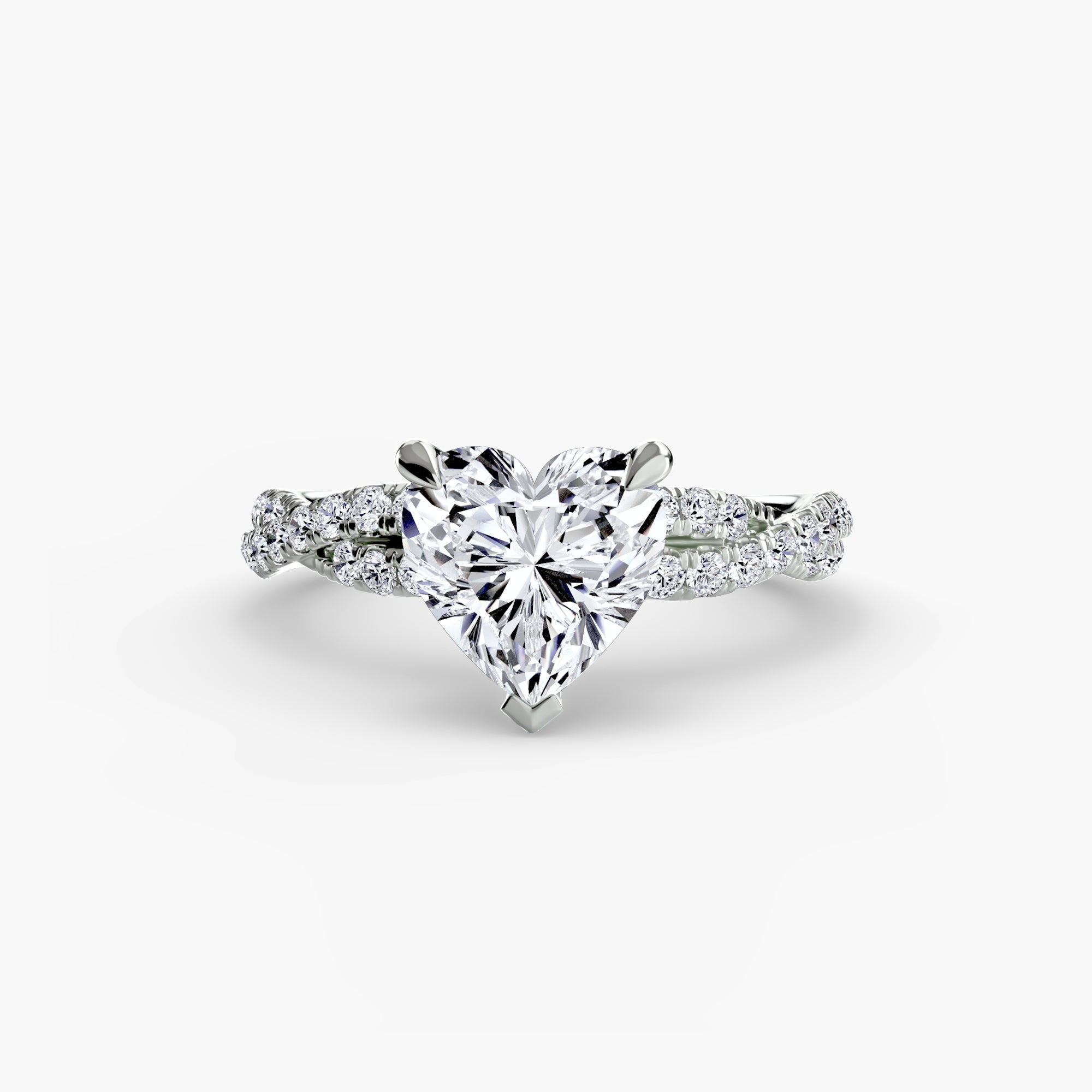 Der Twisted Pavé Solitaire