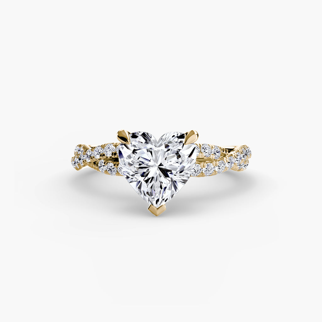 Der Twisted Pavé Solitaire