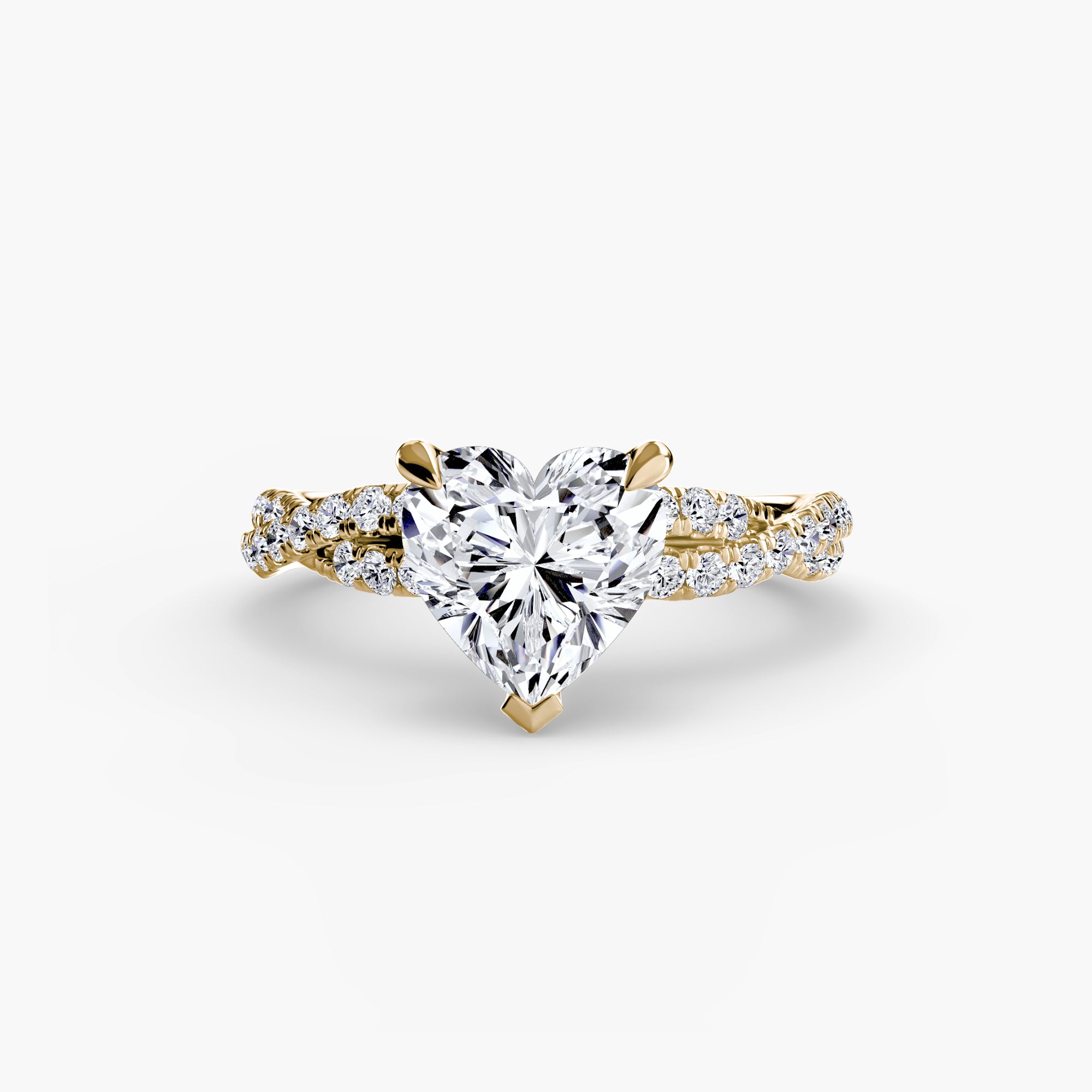 Der Twisted Pavé Solitaire