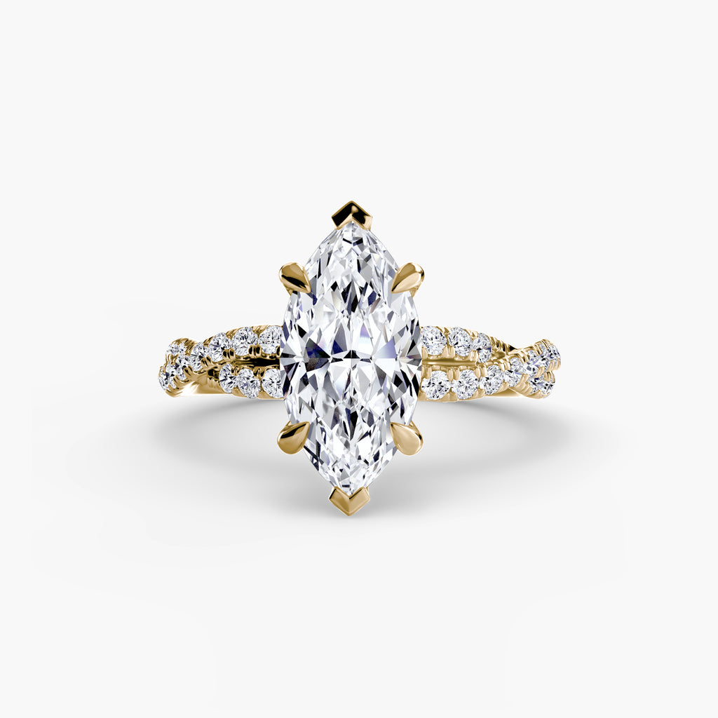 Der Twisted Pavé Solitaire