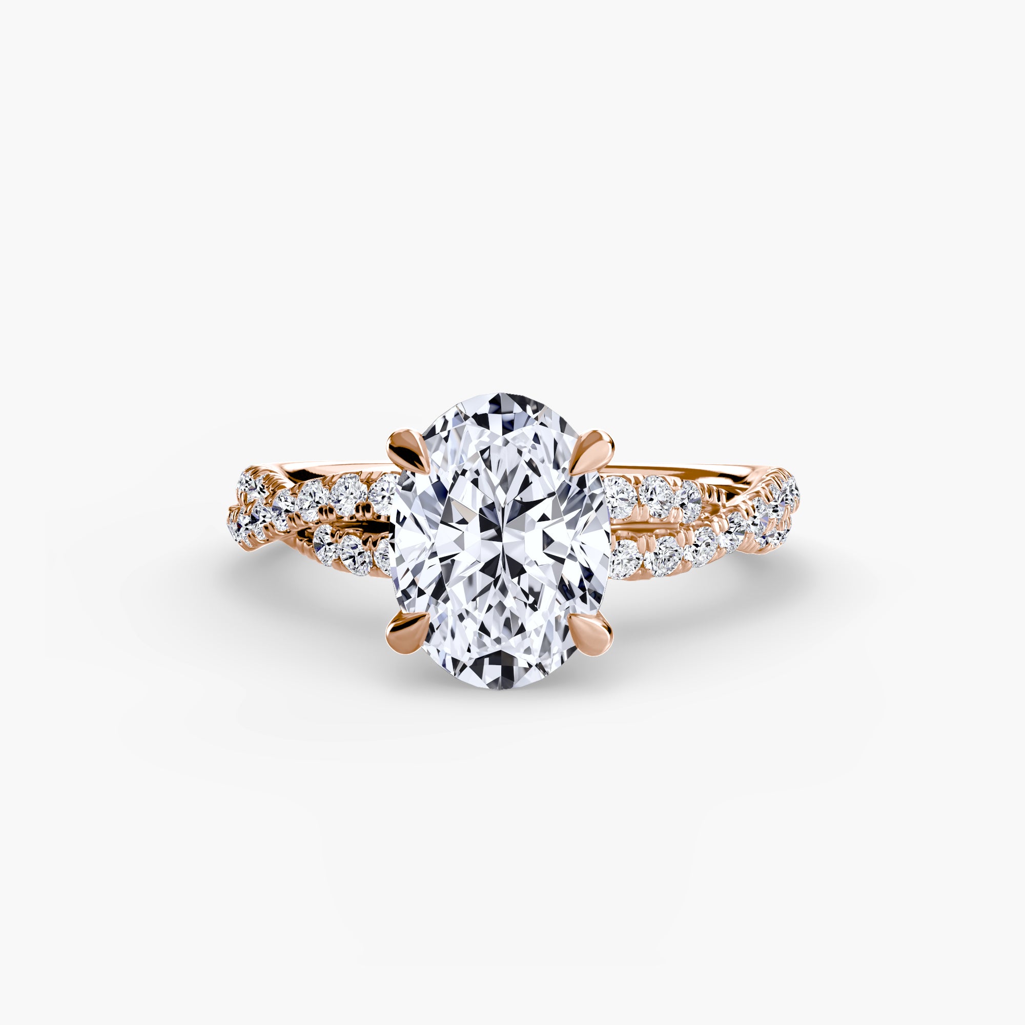 Der Twisted Pavé Solitaire