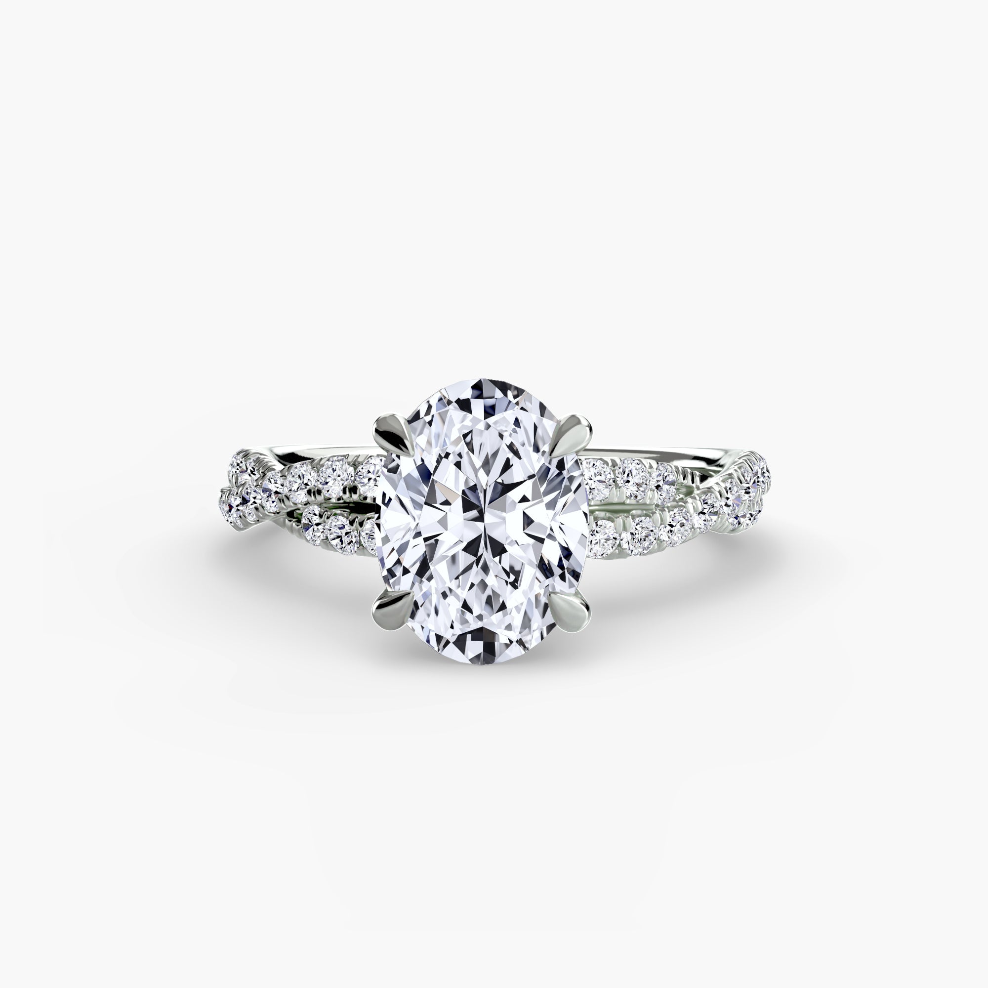Der Twisted Pavé Solitaire