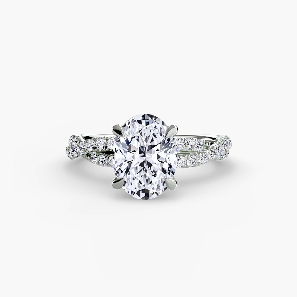 Der Twisted Pavé Solitaire