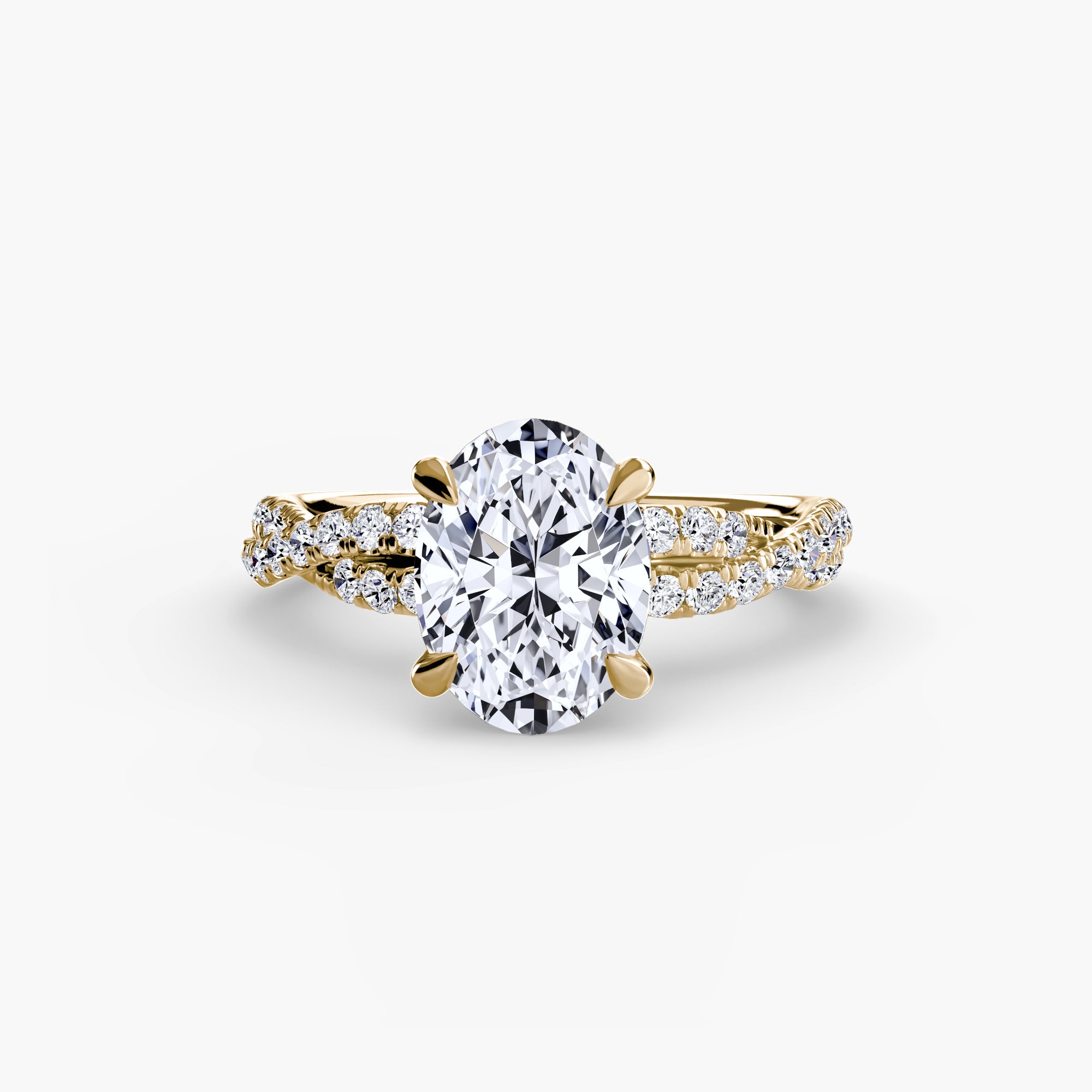 Der Twisted Pavé Solitaire