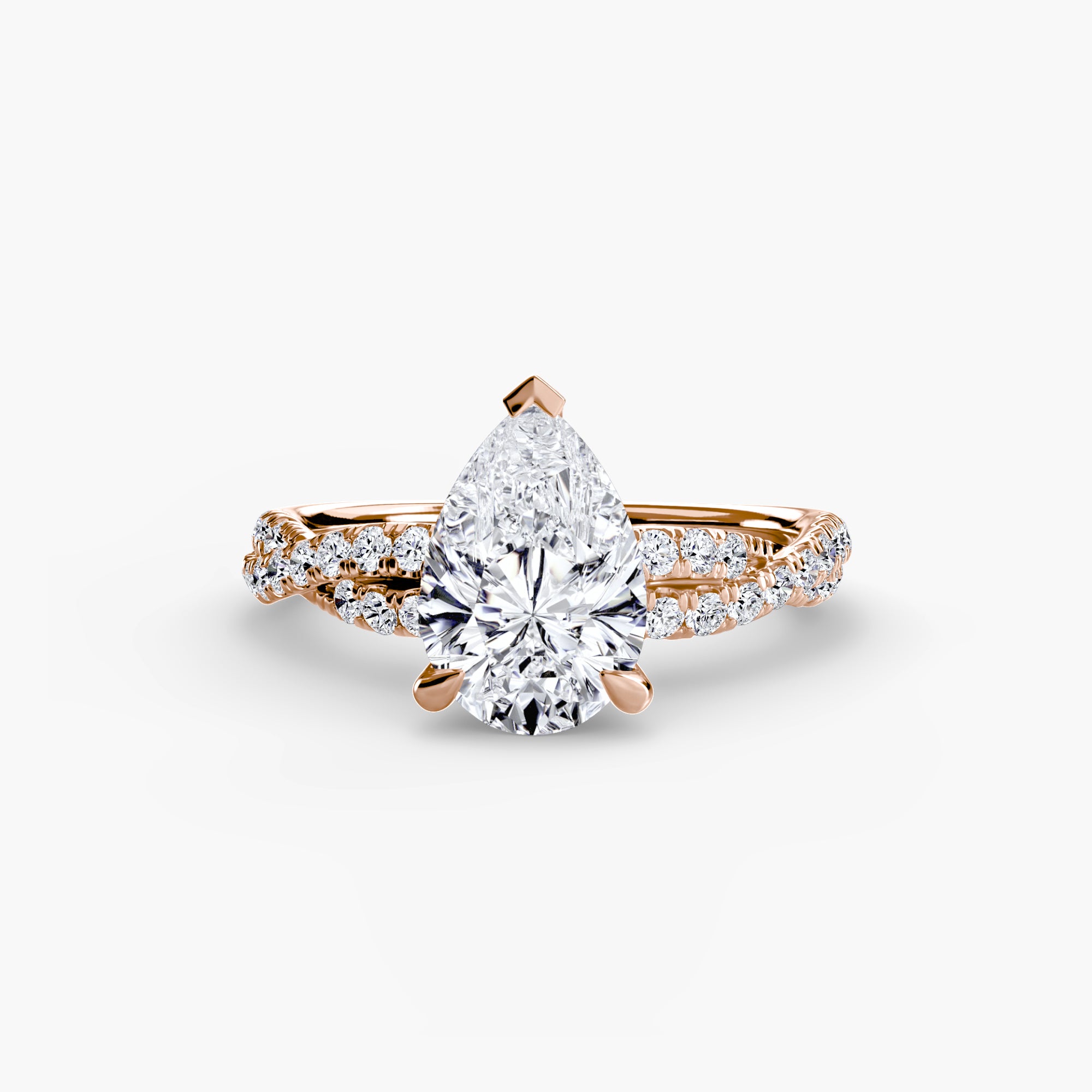 Der Twisted Pavé Solitaire