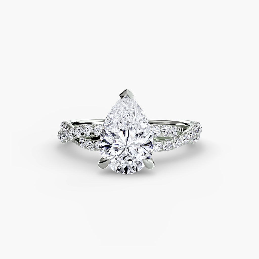Der Twisted Pavé Solitaire