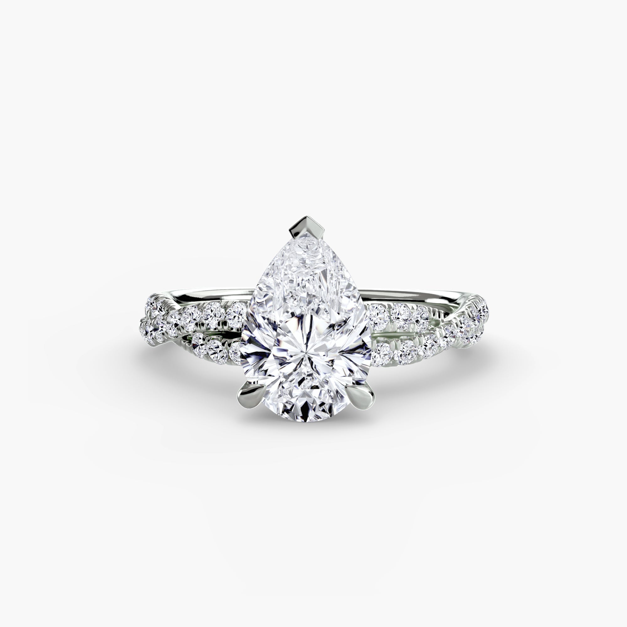 Der Twisted Pavé Solitaire