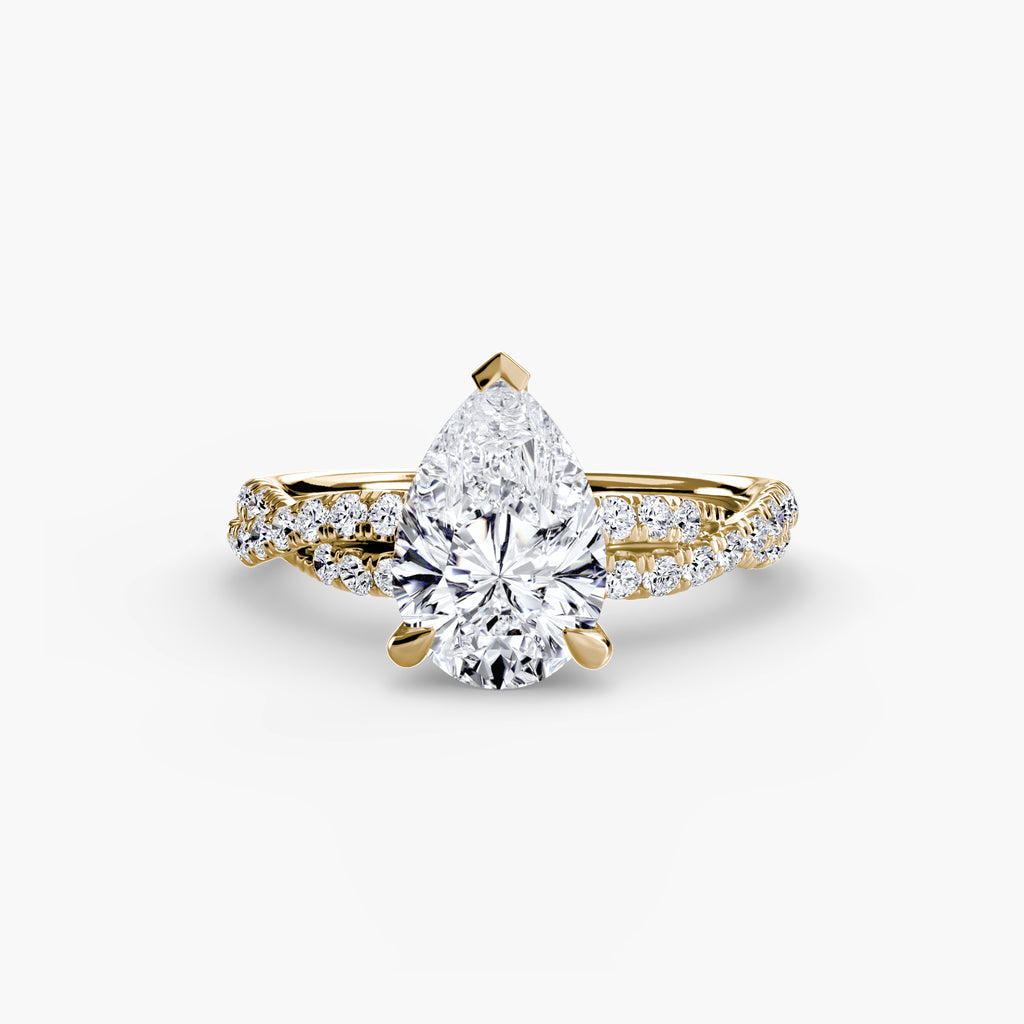 Der Twisted Pavé Solitaire