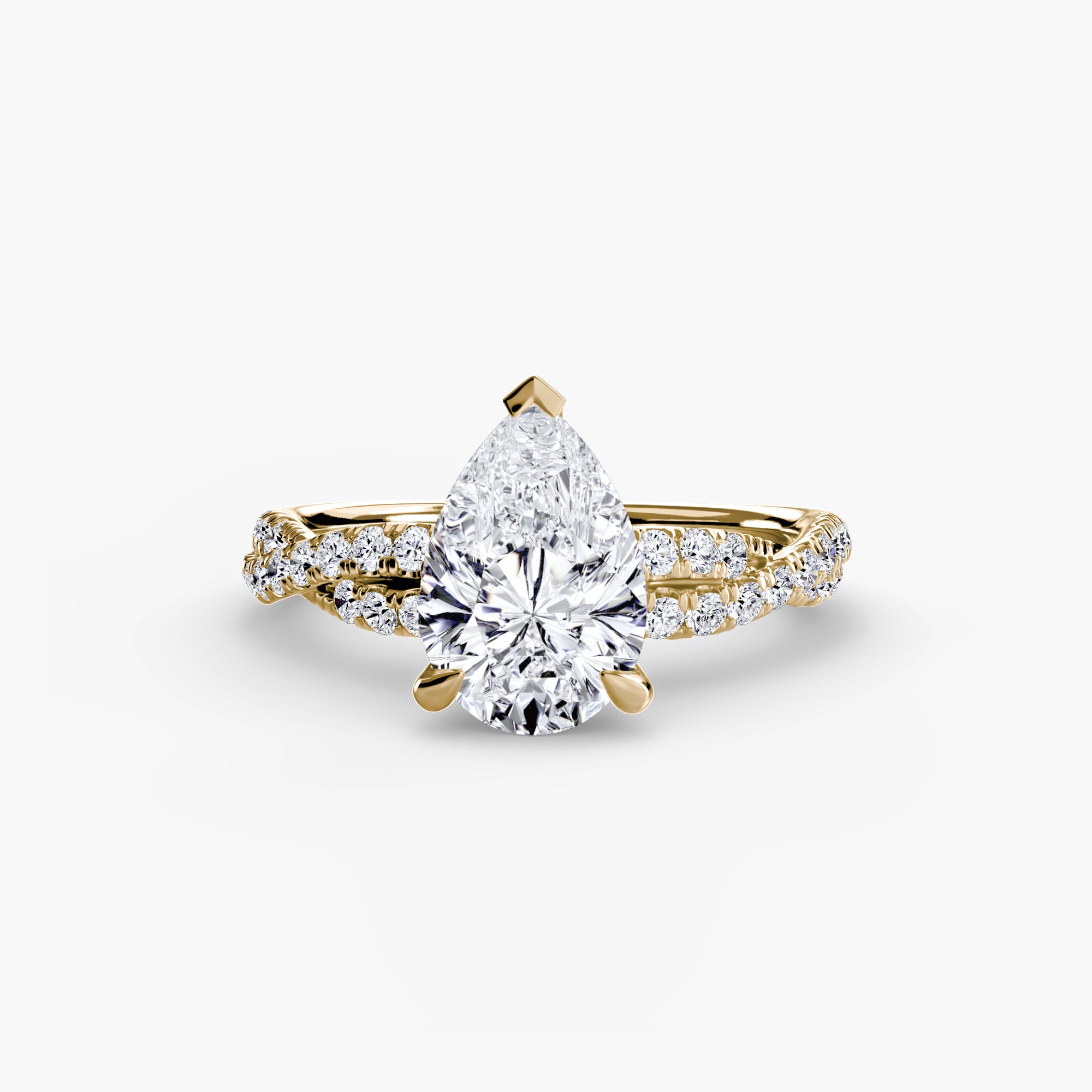 Der Twisted Pavé Solitaire