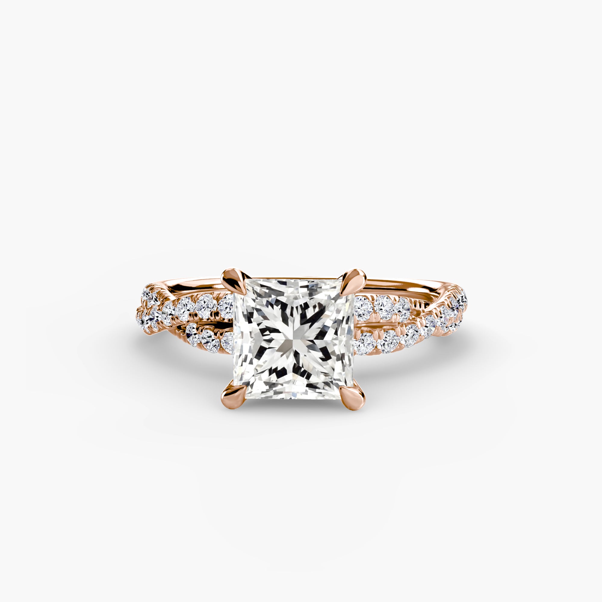 Der Twisted Pavé Solitaire