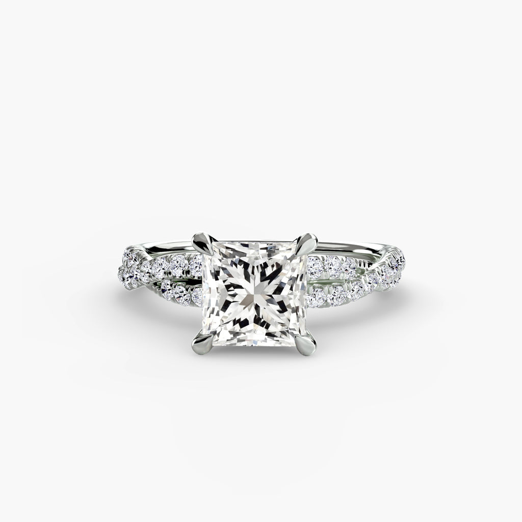 Der Twisted Pavé Solitaire