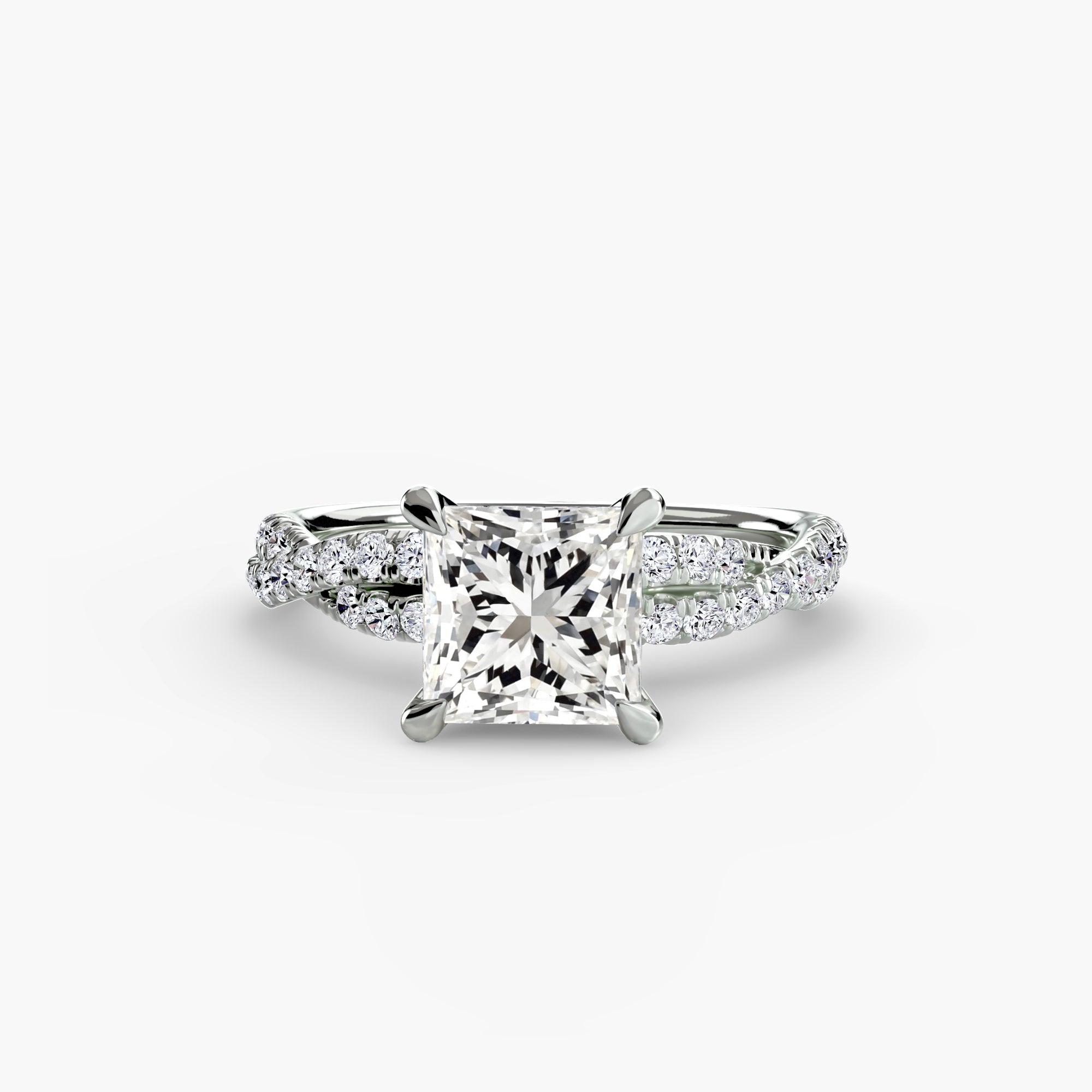 Der Twisted Pavé Solitaire