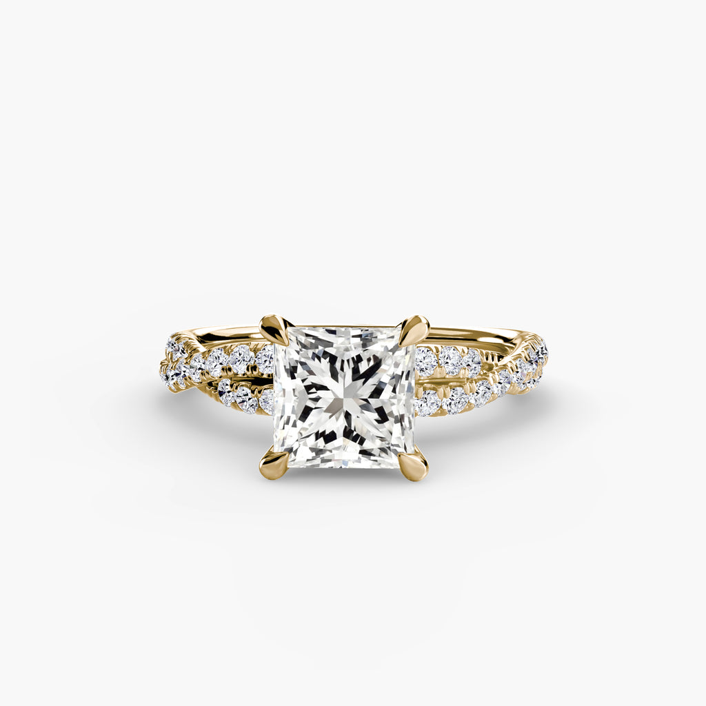 Der Twisted Pavé Solitaire