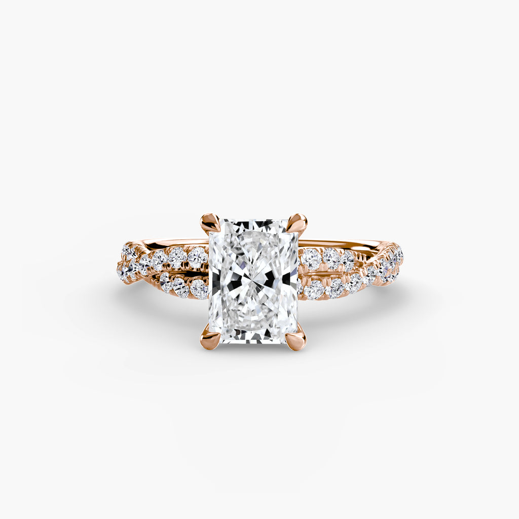 Der Twisted Pavé Solitaire