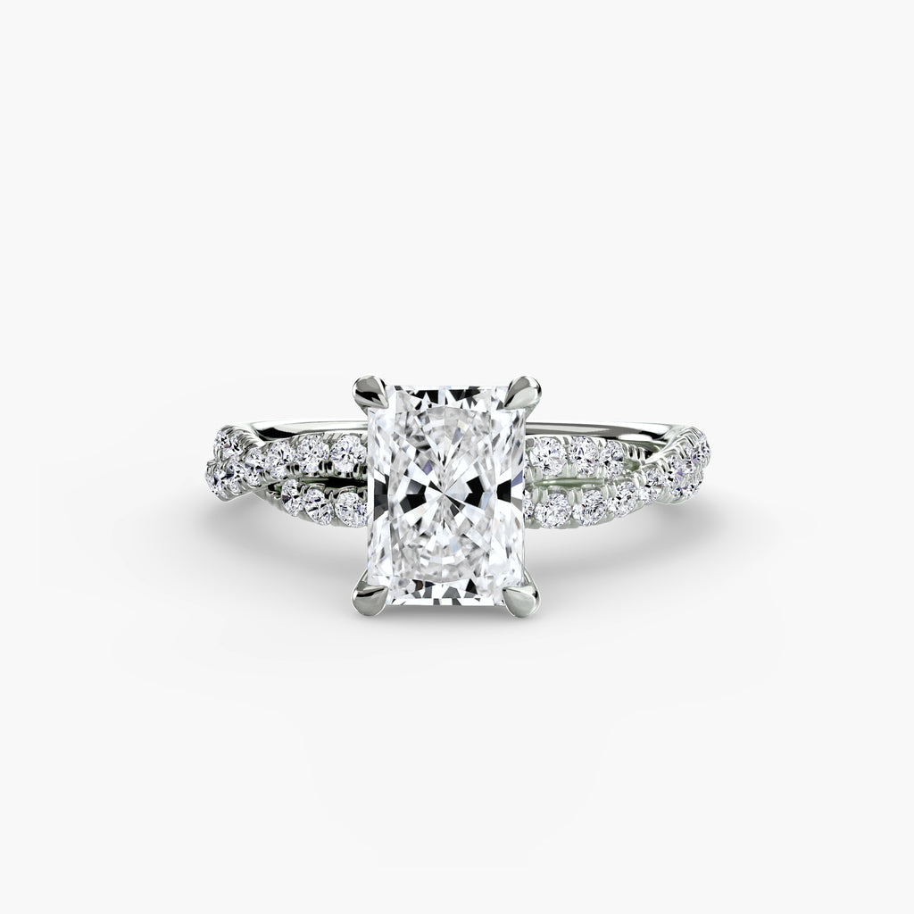 Der Twisted Pavé Solitaire
