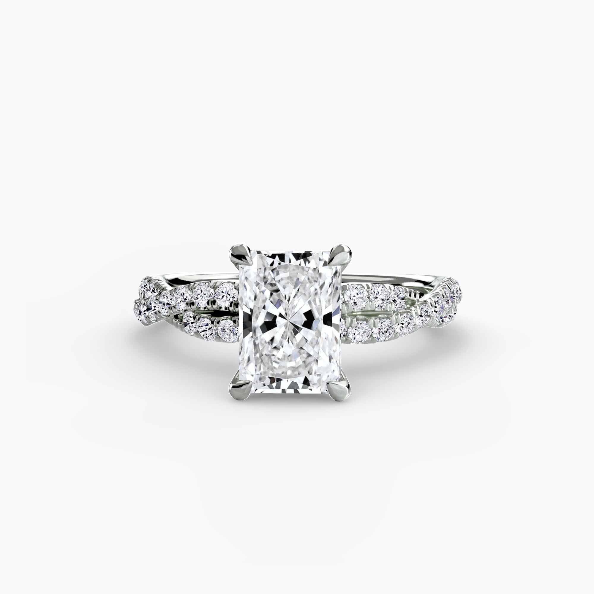 Der Twisted Pavé Solitaire