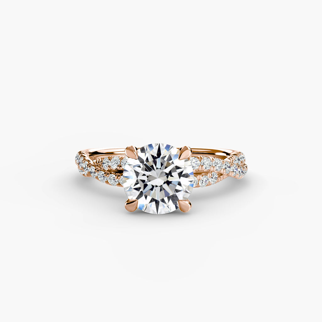 Der Twisted Pavé Solitaire