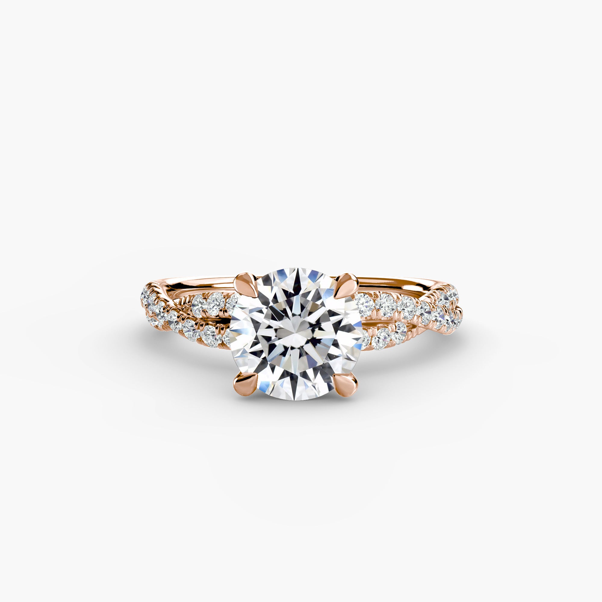 Der Twisted Pavé Solitaire