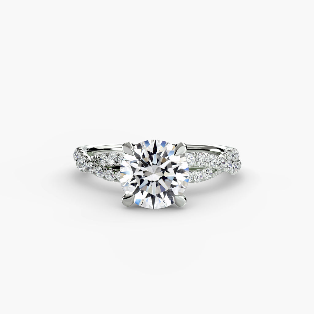 Der Twisted Pavé Solitaire