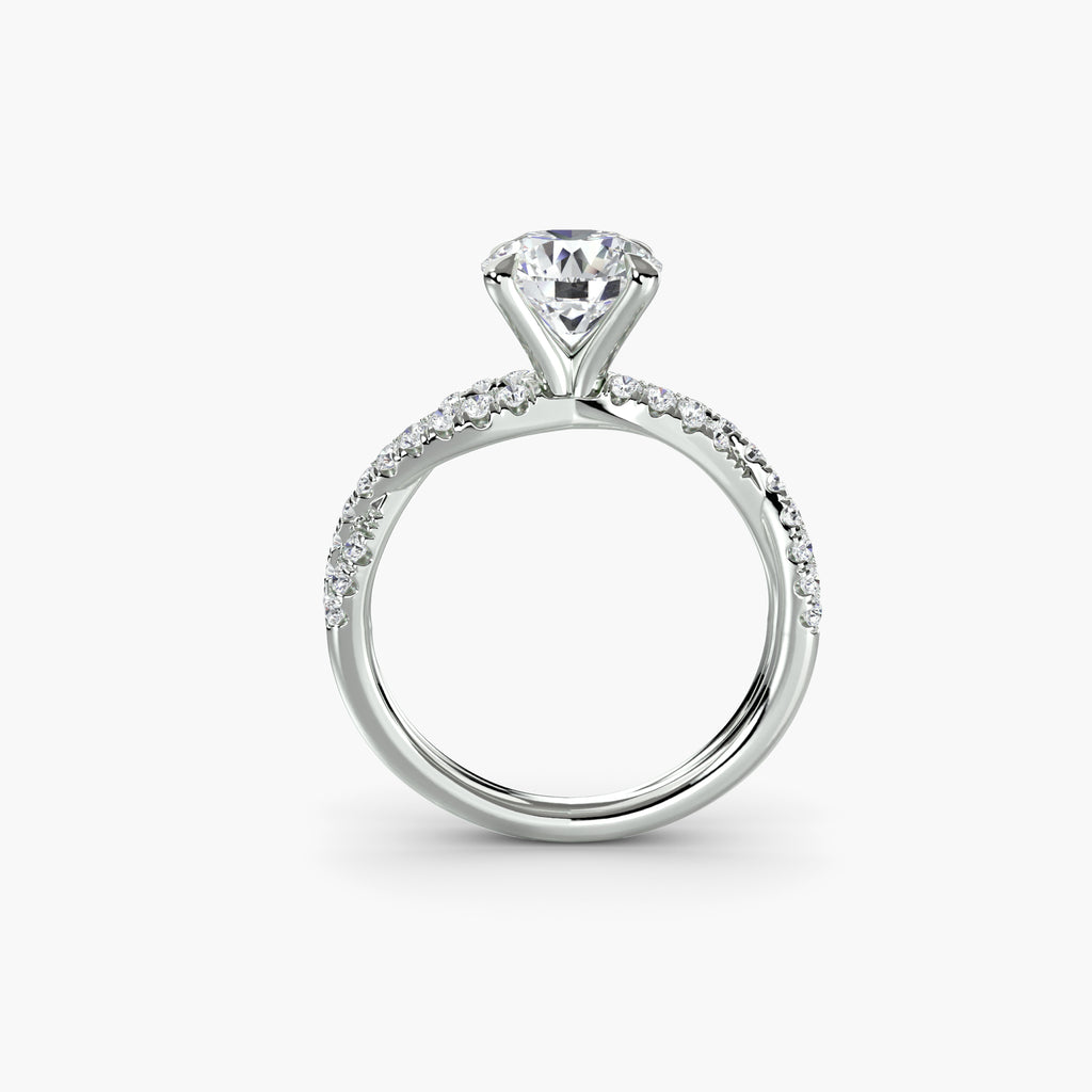 Der Twisted Pavé Solitaire