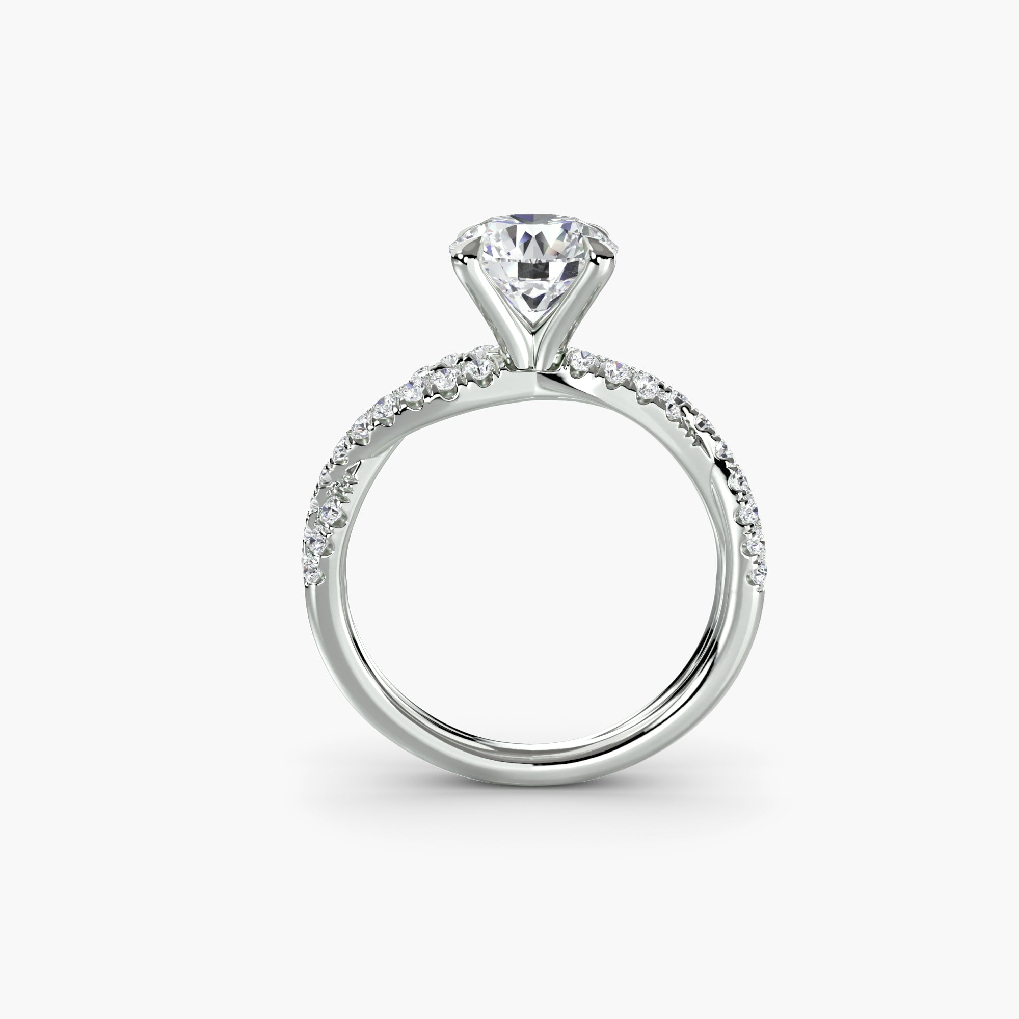 Der Twisted Pavé Solitaire
