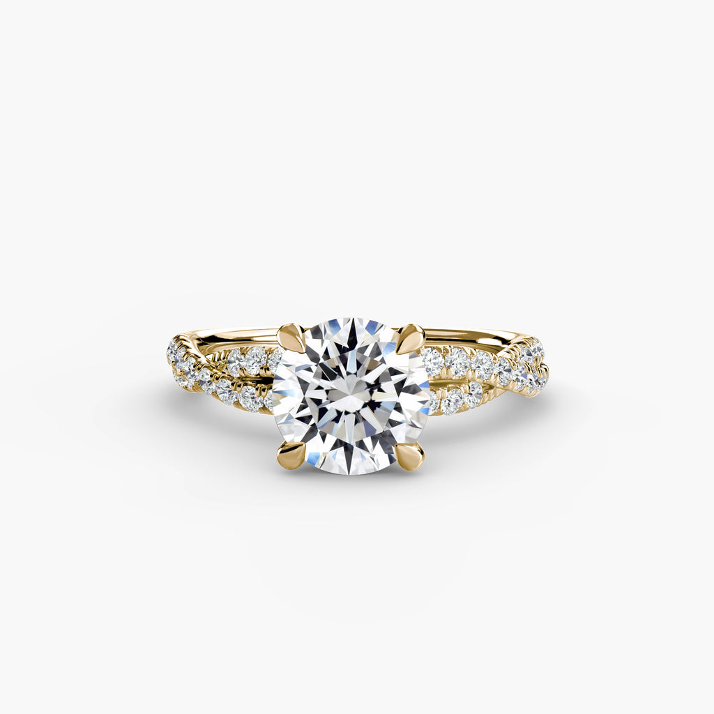 Der Twisted Pavé Solitaire