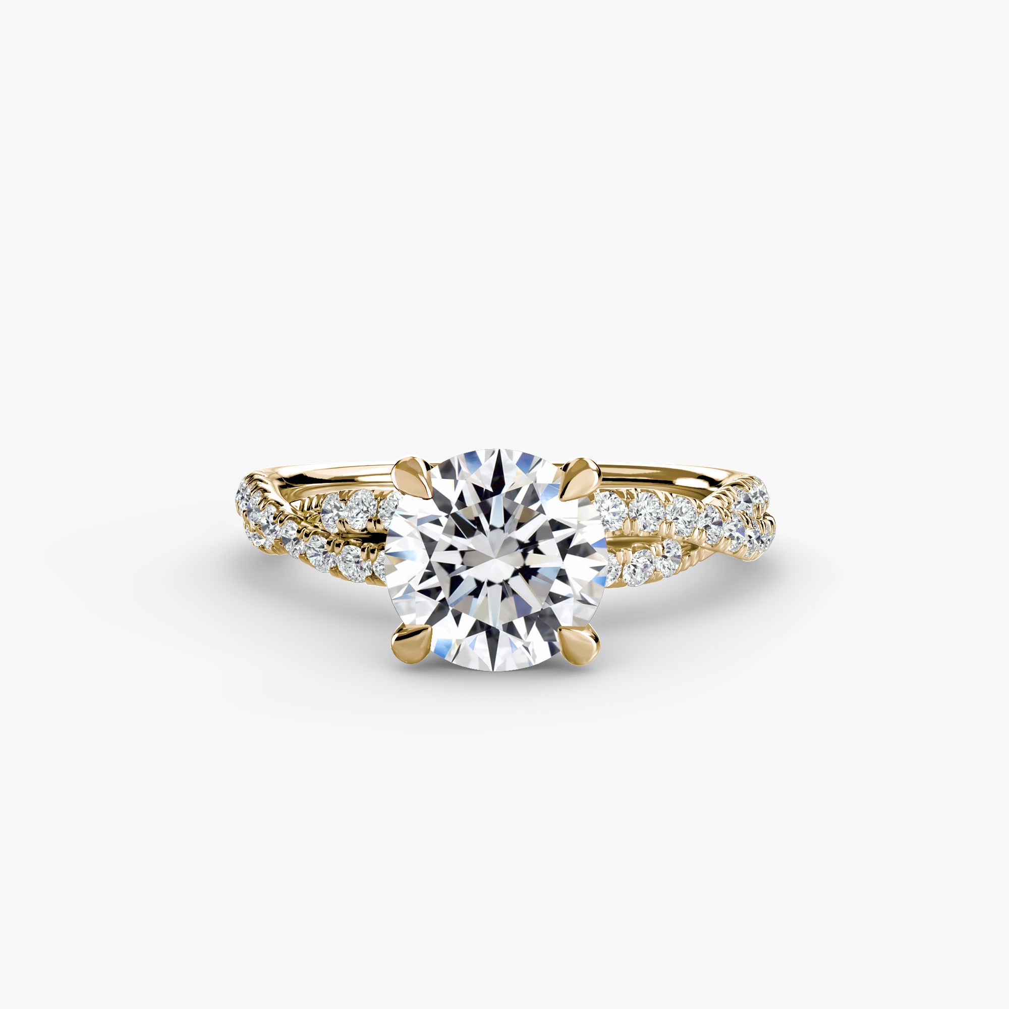 Der Twisted Pavé Solitaire