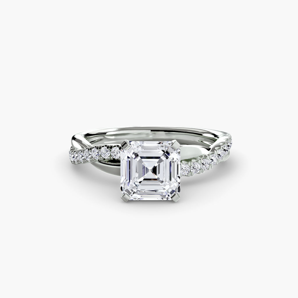 Der Emerald Twist Pavé-Ring