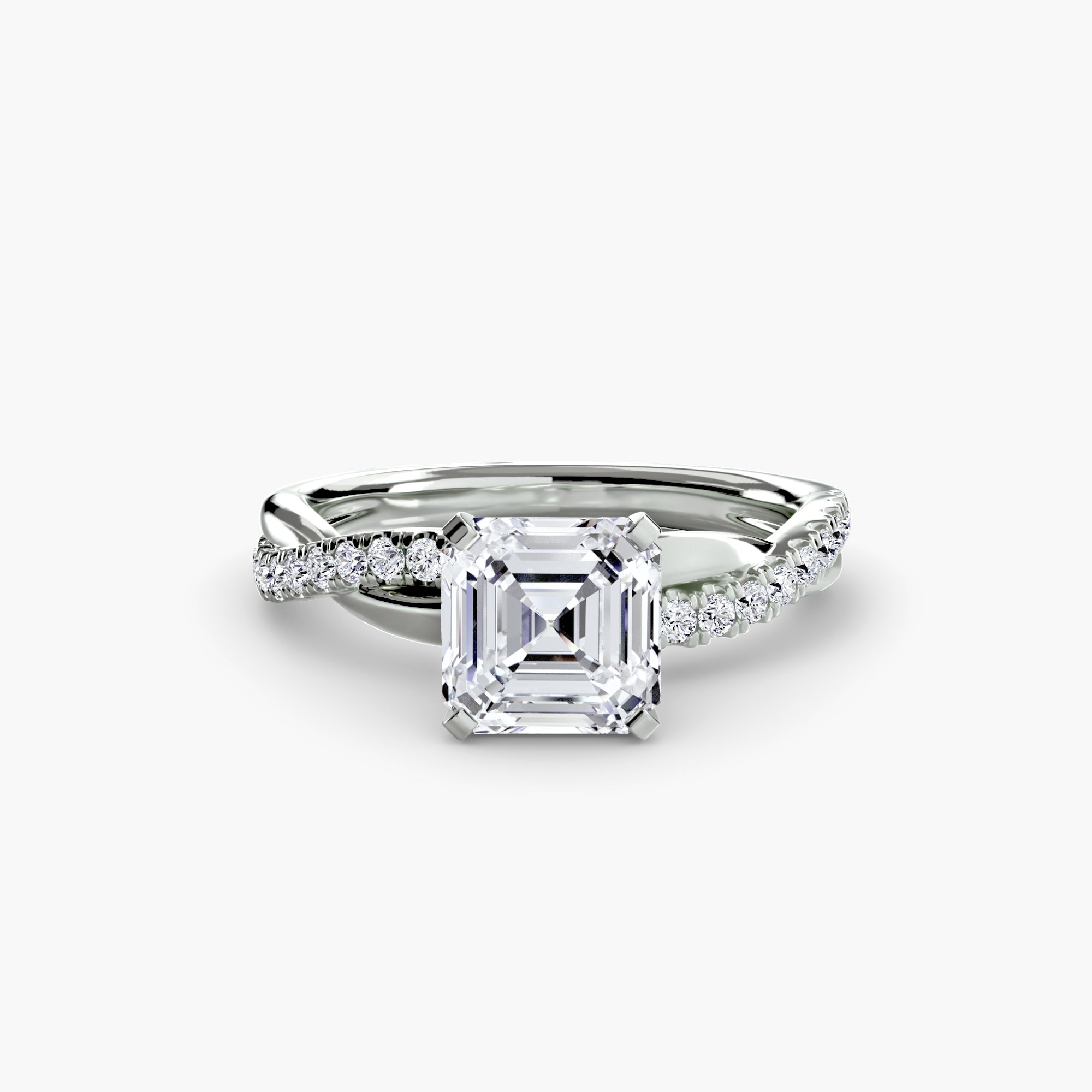 Der Emerald Twist Pavé-Ring
