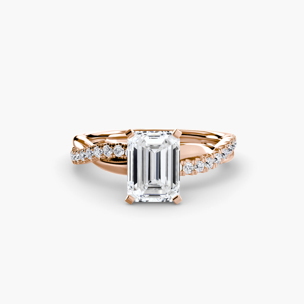 Der Emerald Twist Pavé-Ring