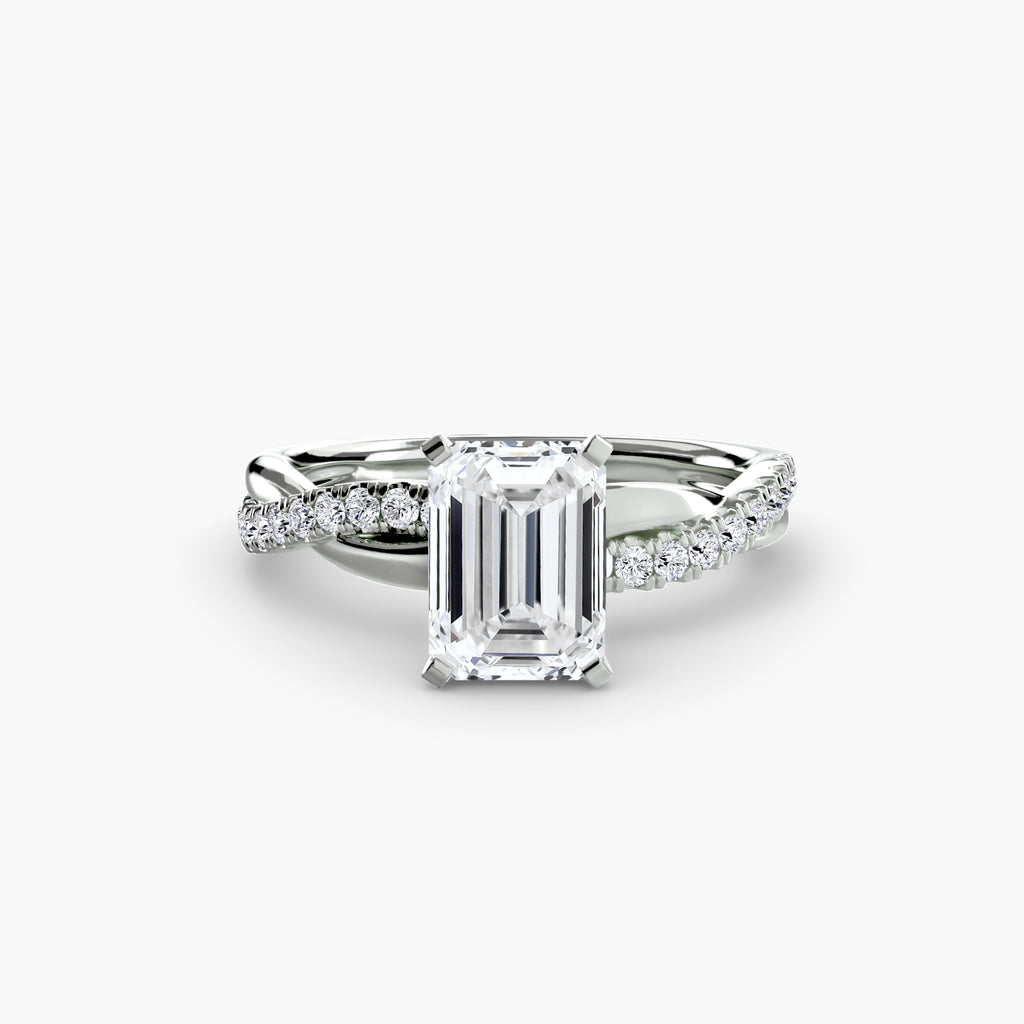 Der Emerald Twist Pavé-Ring