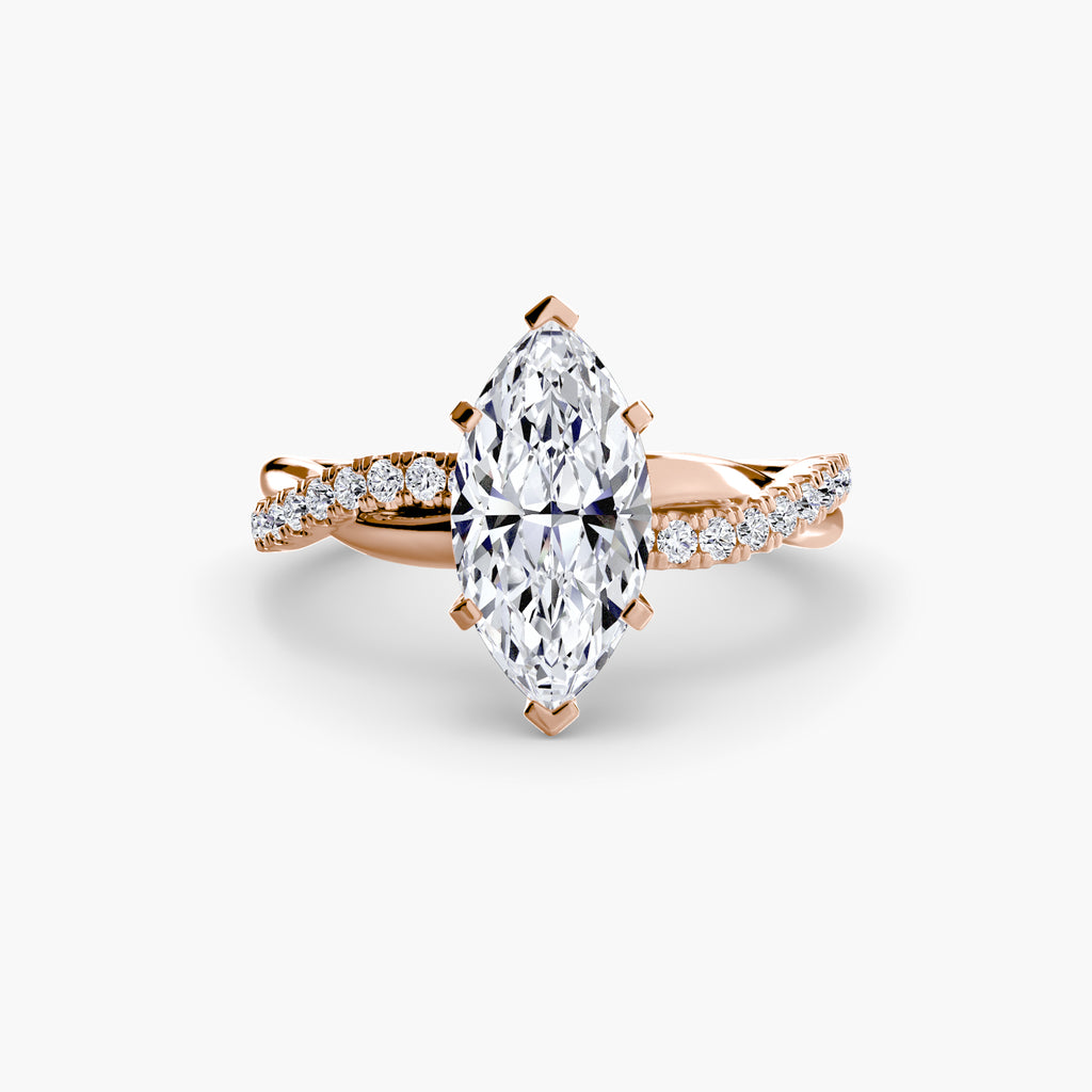 Der Emerald Twist Pavé-Ring