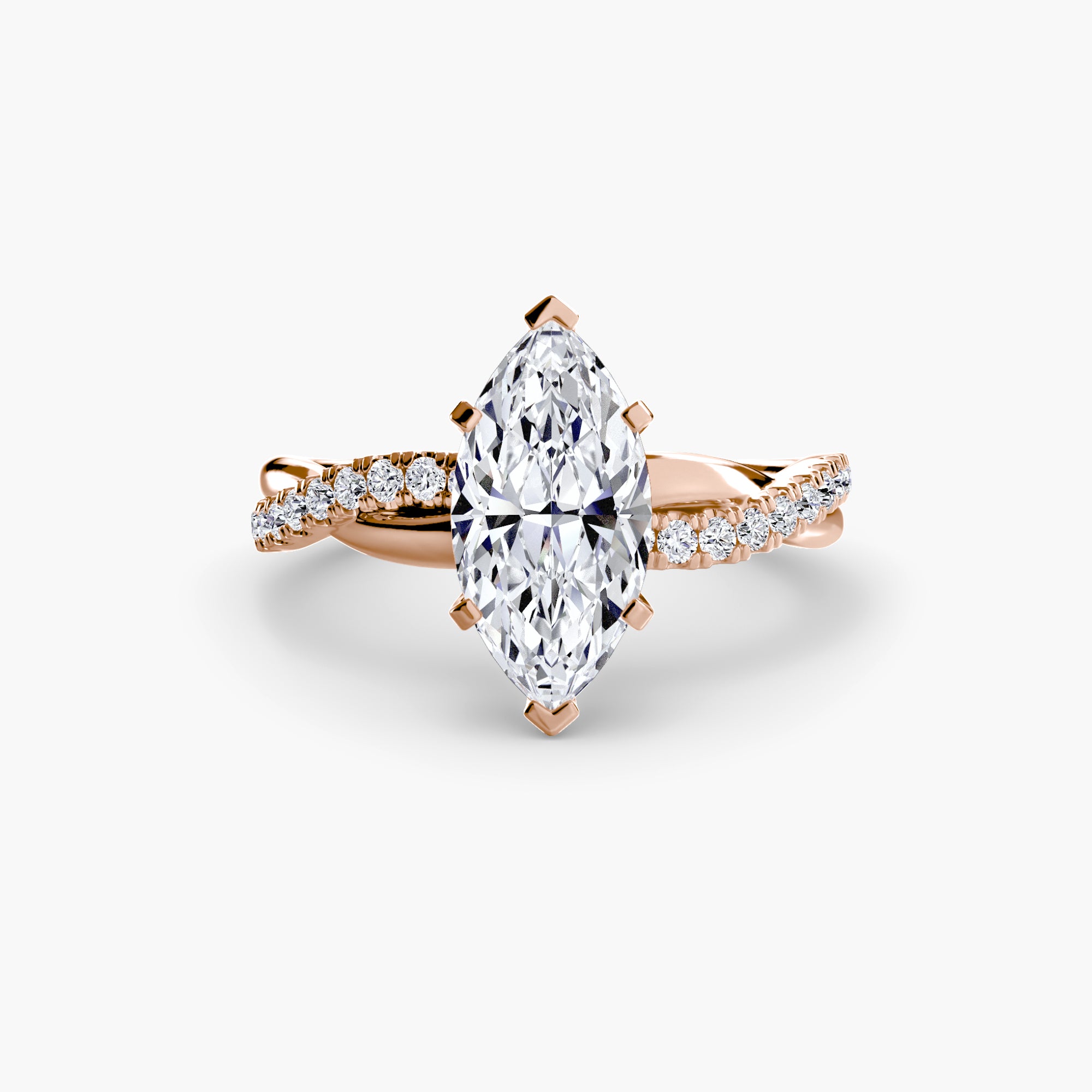 Der Emerald Twist Pavé-Ring