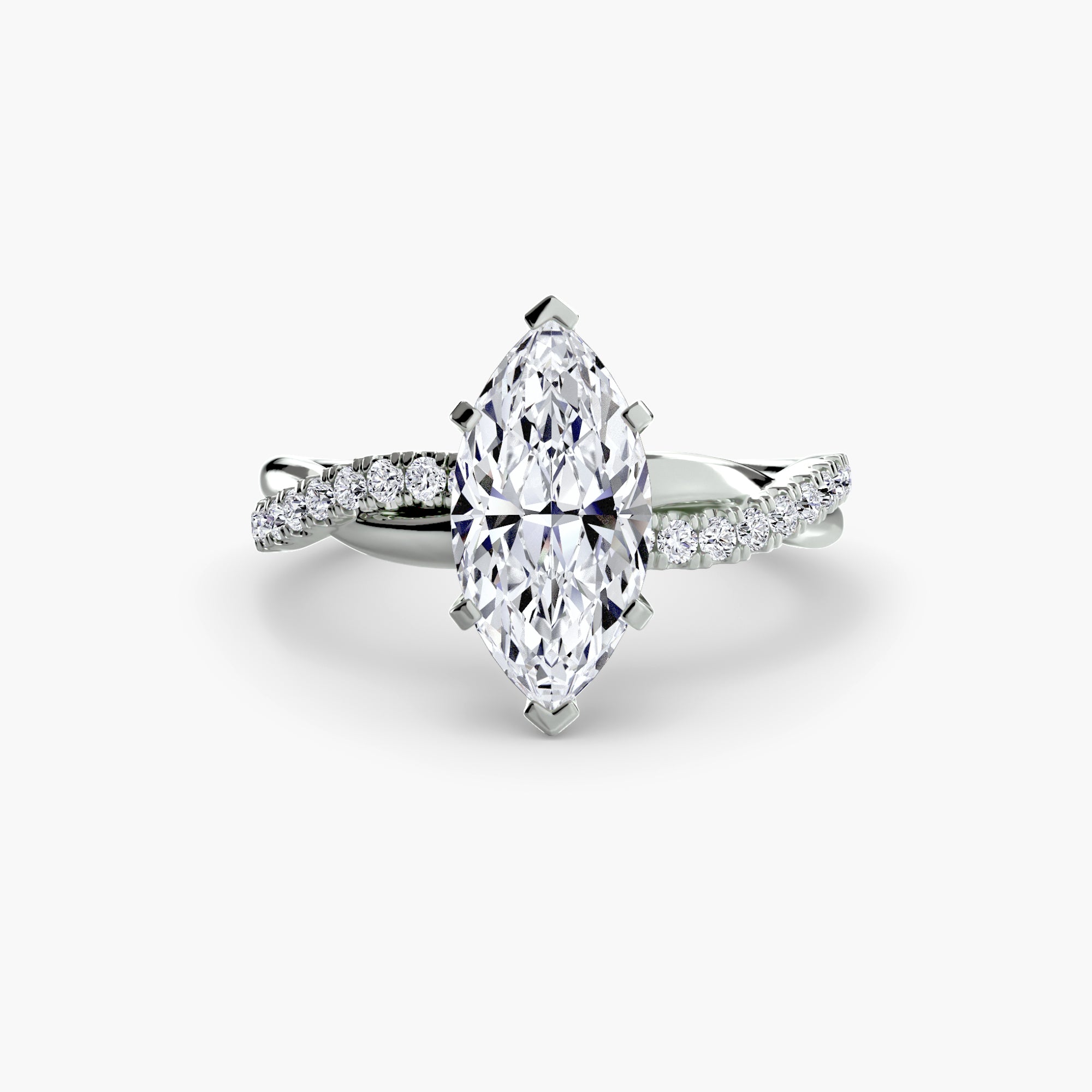 Der Emerald Twist Pavé-Ring