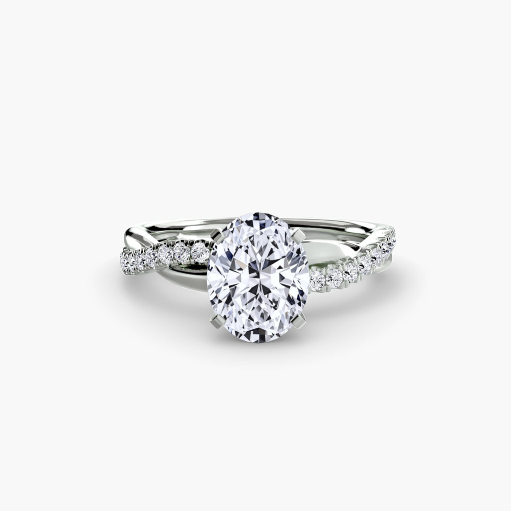 Der Emerald Twist Pavé-Ring