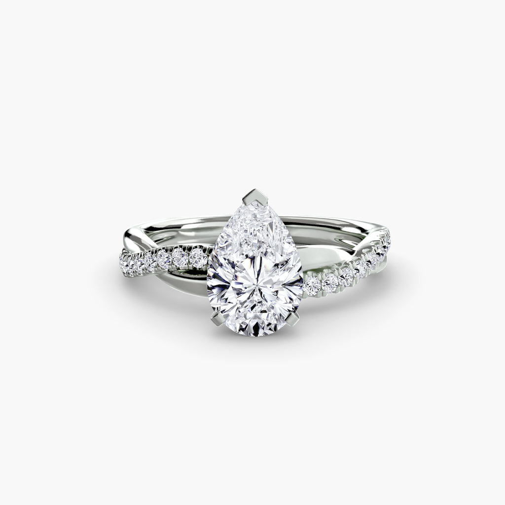 Der Emerald Twist Pavé-Ring