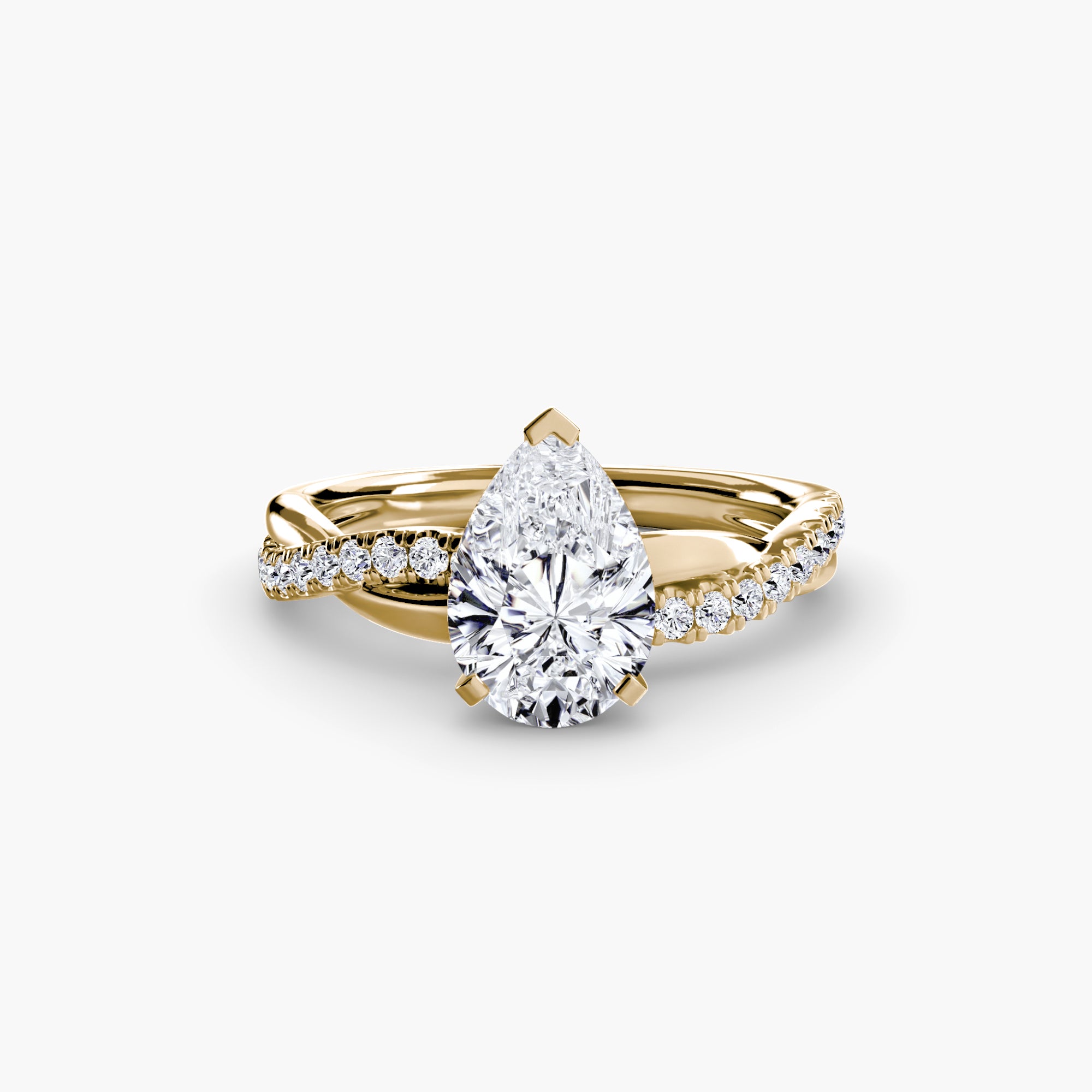 Der Emerald Twist Pavé-Ring