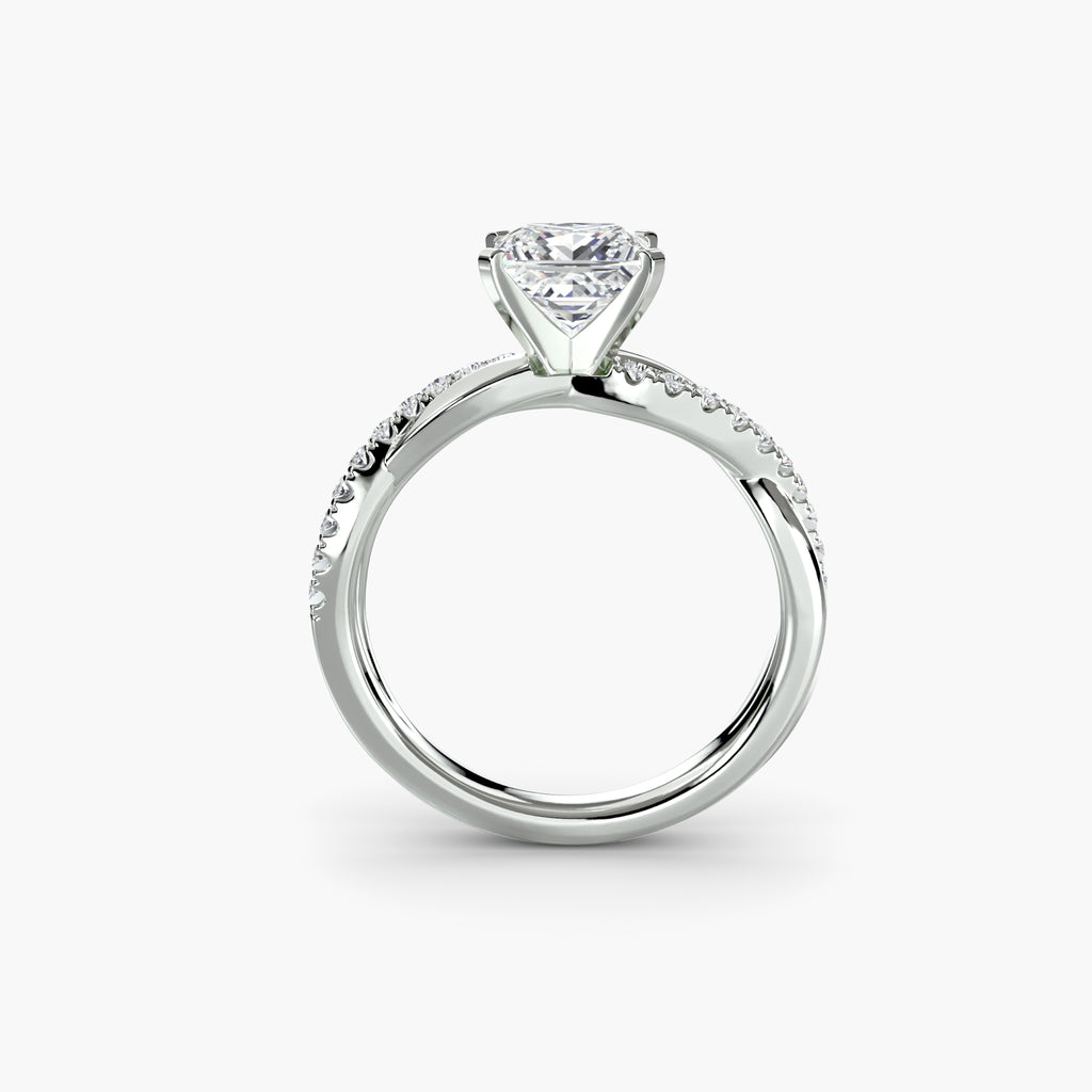 Der Emerald Twist Pavé-Ring