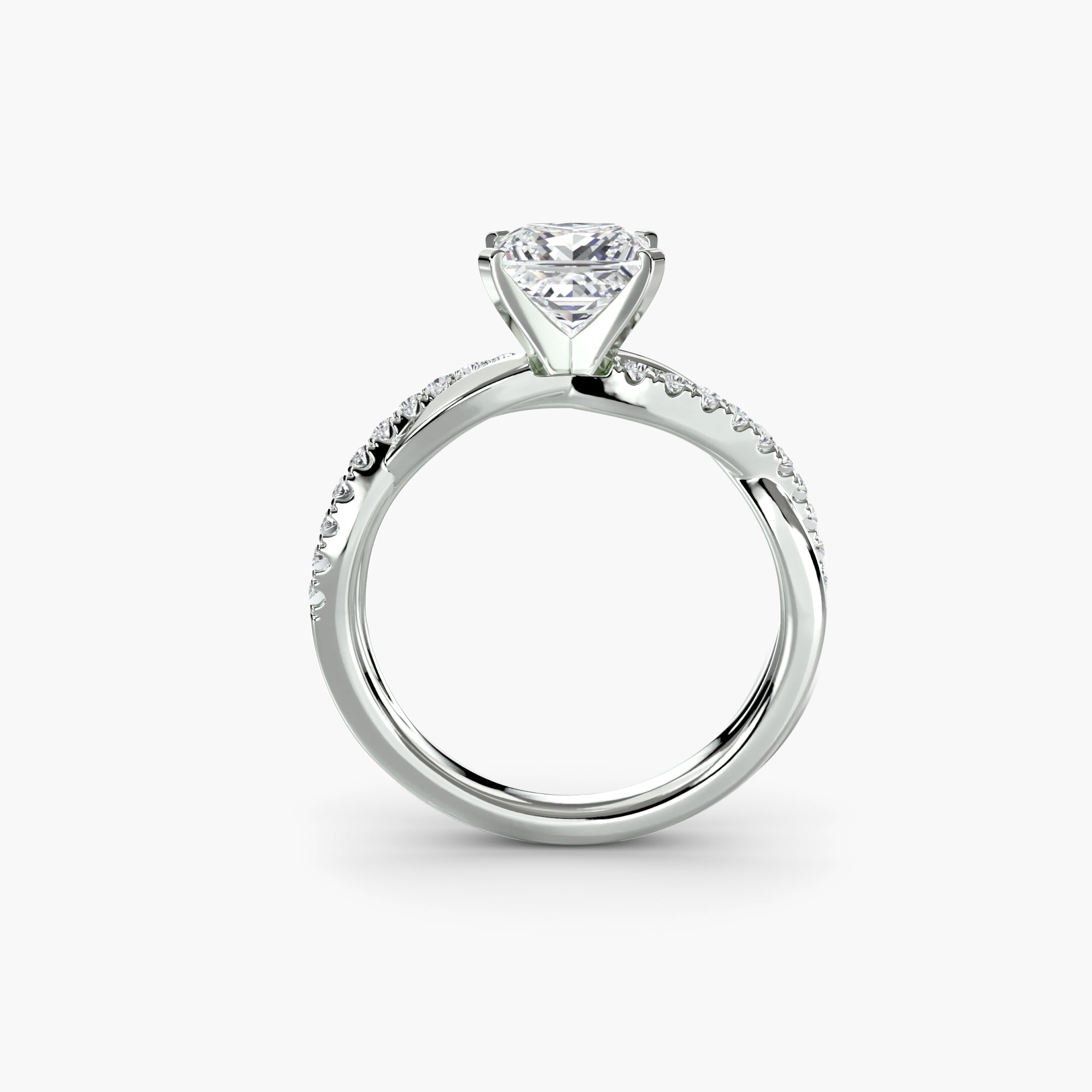 Der Emerald Twist Pavé-Ring